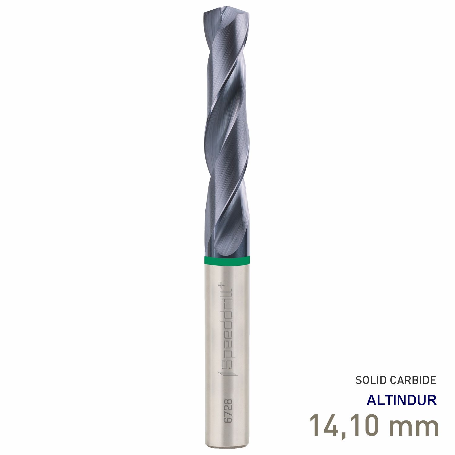 MAYKESTAG Speeddrill+ Universal Solid Carbide Stub Drill ALTINDUR 14.10mm DIN 6537K 3xD