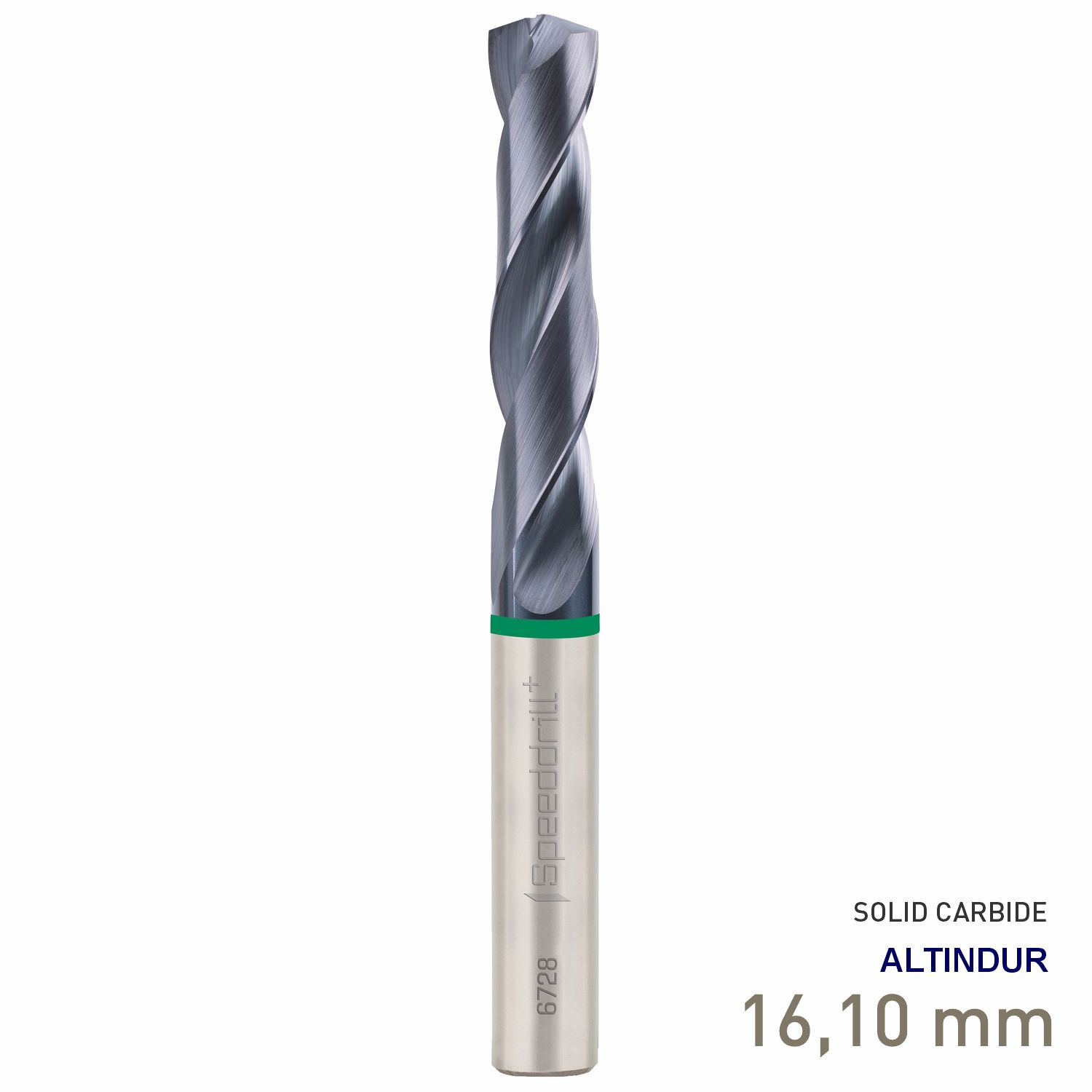 MAYKESTAG Speeddrill+ Universal Solid Carbide Stub Drill ALTINDUR 16.10mm DIN 6537K 3xD