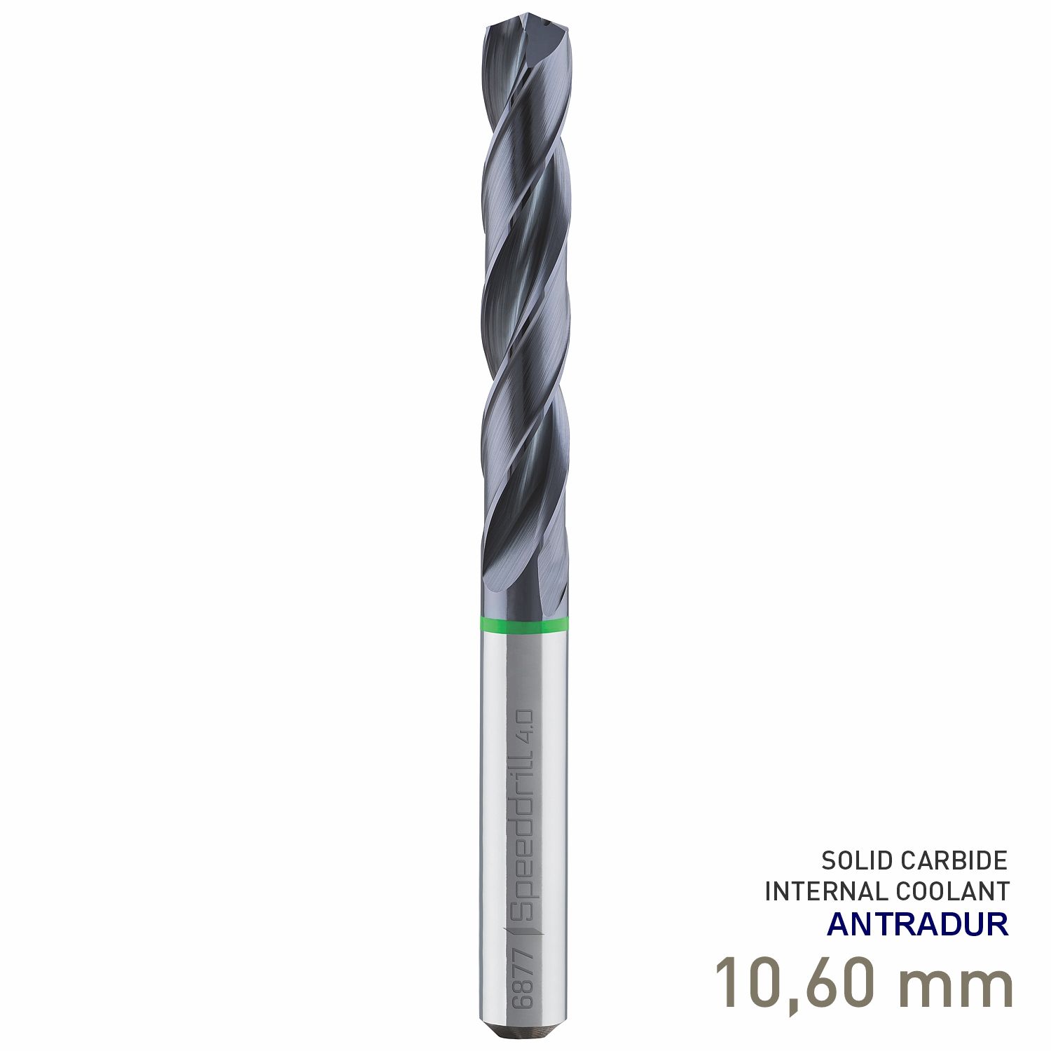 MAYKESTAG Speeddrill 4.0 Universal Solid Carbide Drill 10.6mm 5xD ANTRADUR