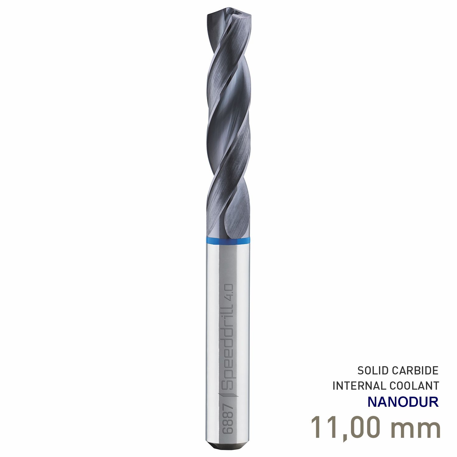 MAYKESTAG Speeddrill 4.0-Inox HPC Solid Carbide Stub Drill 11mm 3xD