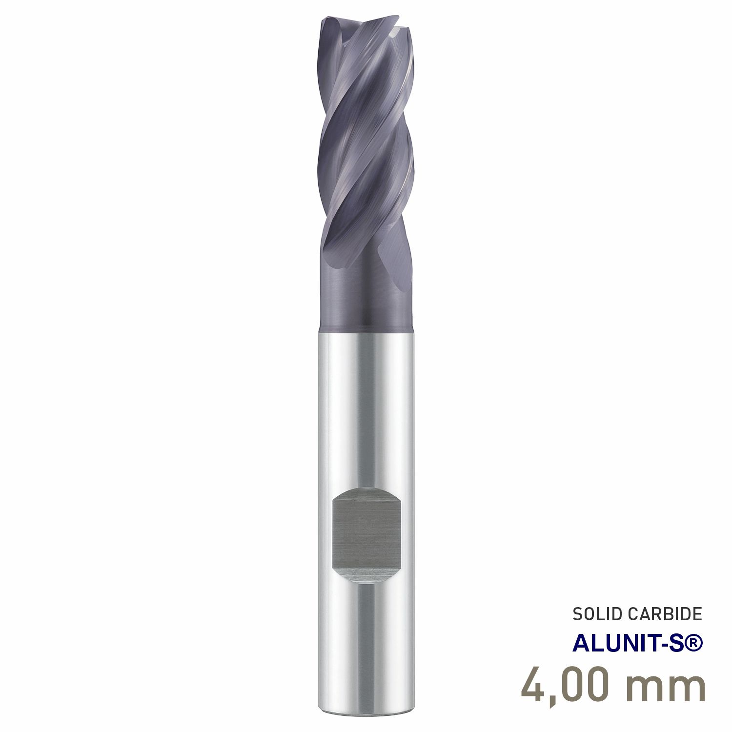 MAYKESTAG ECO Speedcut Solid Carbide Universal End Mill 4mm 4 Flute ALUNIT-S