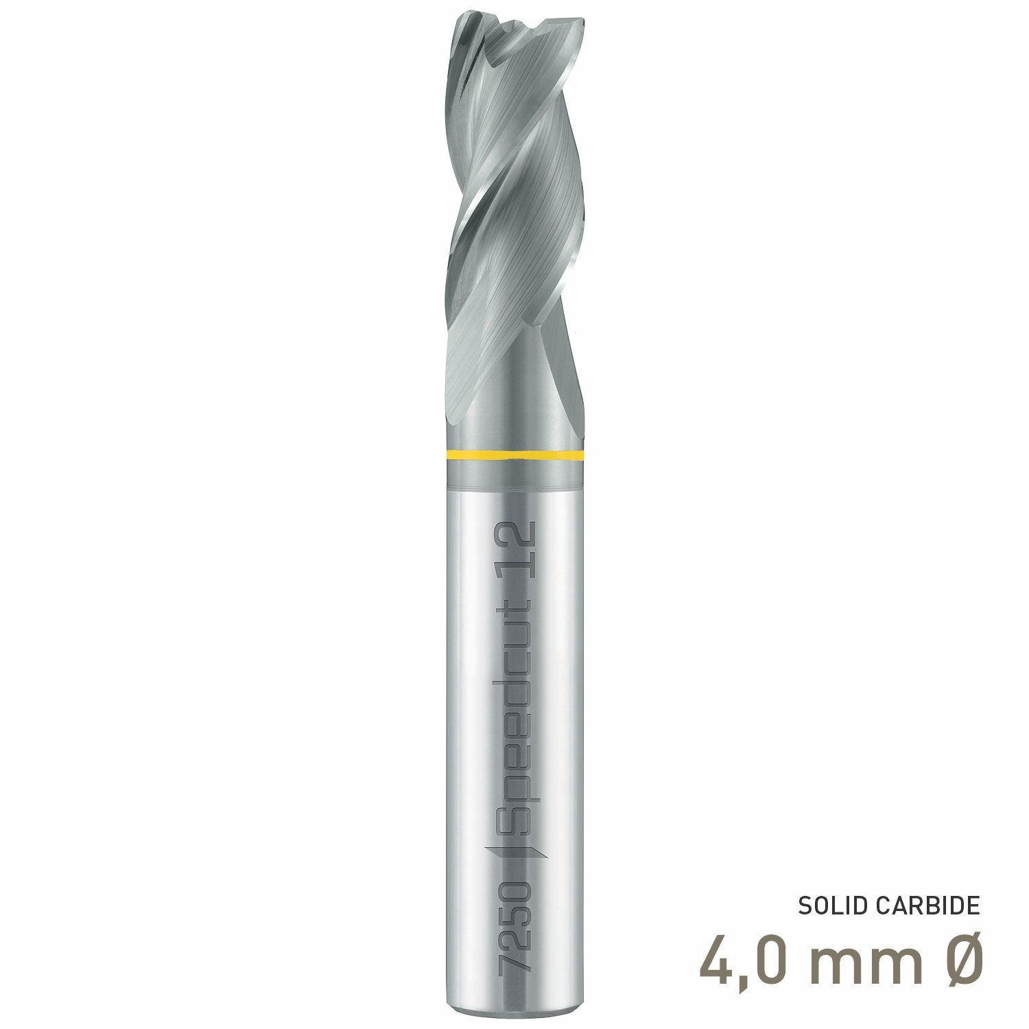 MAYKESTAG VHM Solid Carbide End Mill Speedcut Aluminium 4mm Long Series Neck Relief 3 Flute Unequal Helix