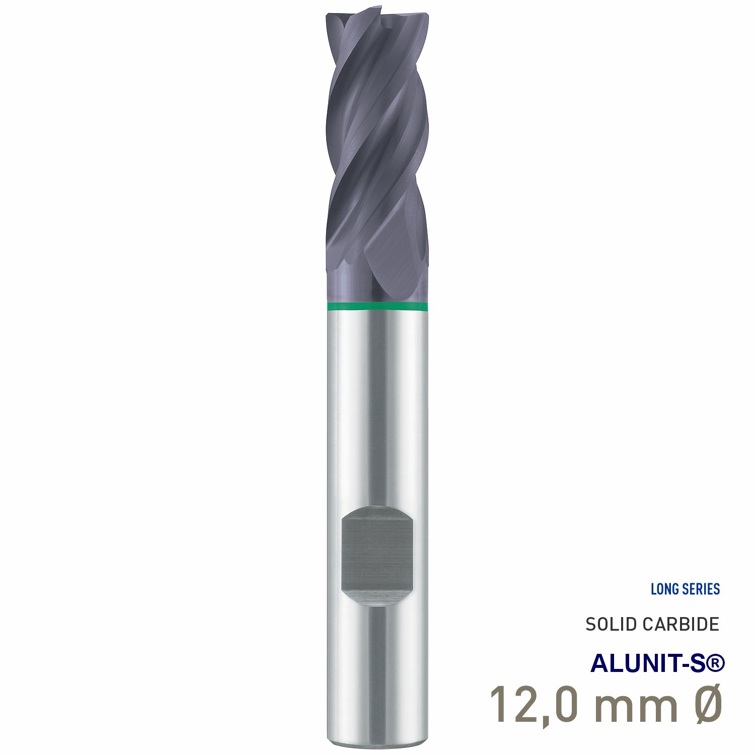 MAYKESTAG Solid Carbide HPC End Mill 12mm Speedcut-Universal Long Series 4 Flute