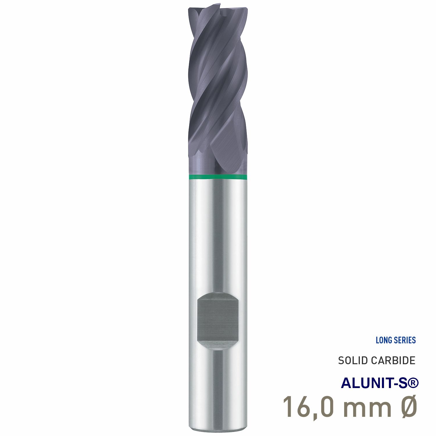 MAYKESTAG Solid Carbide HPC End Mill 16mm Speedcut-Universal Long Series 4 Flute