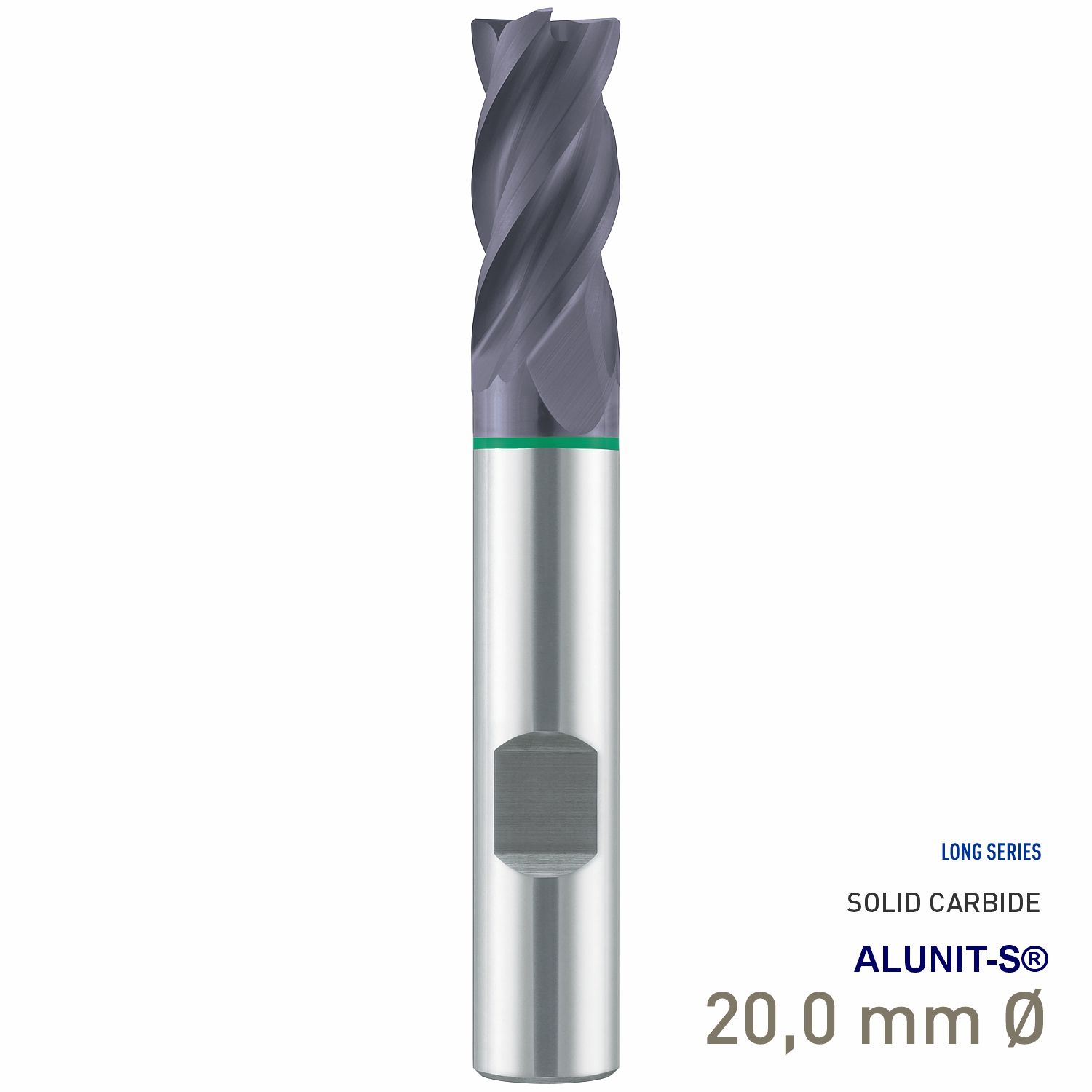 MAYKESTAG Solid Carbide HPC End Mill 20mm Speedcut-Universal Long Series 4 Flute