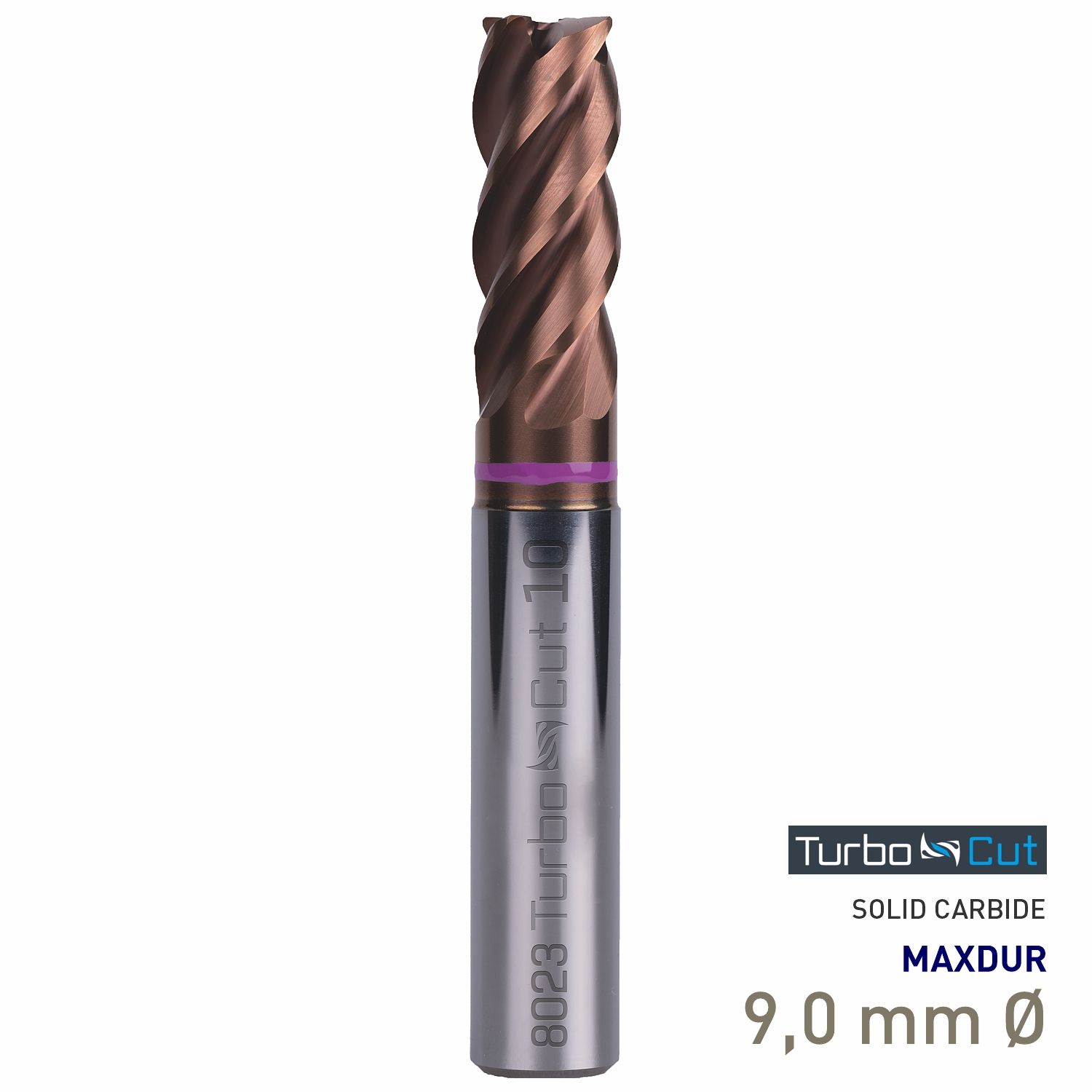 MAYKESTAG Turbo-Cut Allround VHM End Mill 9mm Long 4 Flute MAXDUR