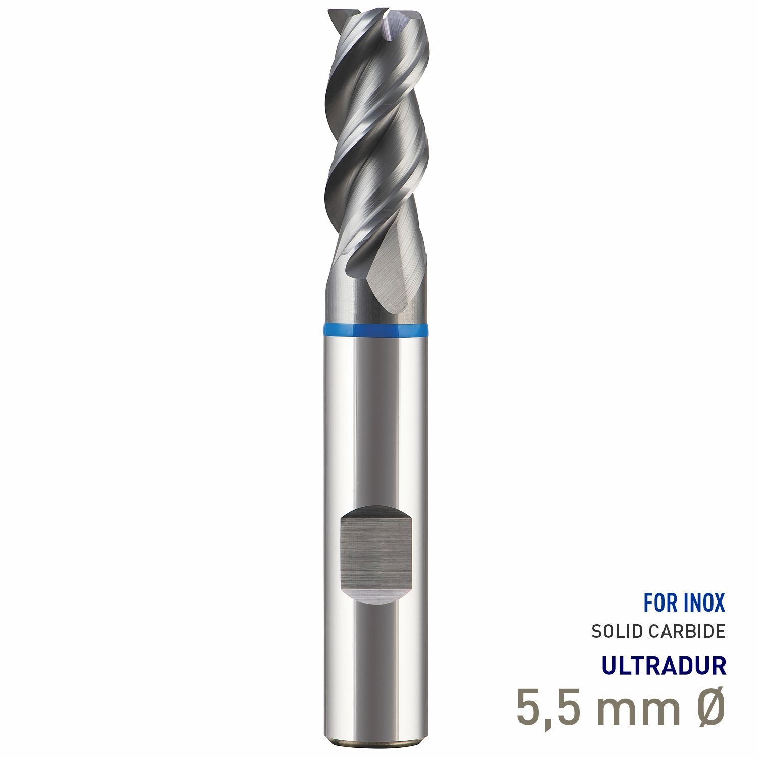 MAYKESTAG Speedcut 4.0-Inox Solid Carbide HPC End Mill 5.5mm Long Series 3 Flute