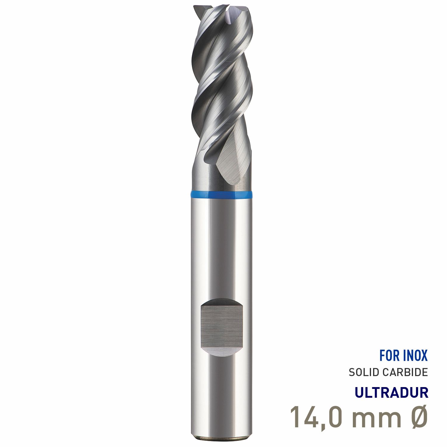 MAYKESTAG Speedcut 4.0-Inox Solid Carbide HPC End Mill 14mm Long Series 3 Flute