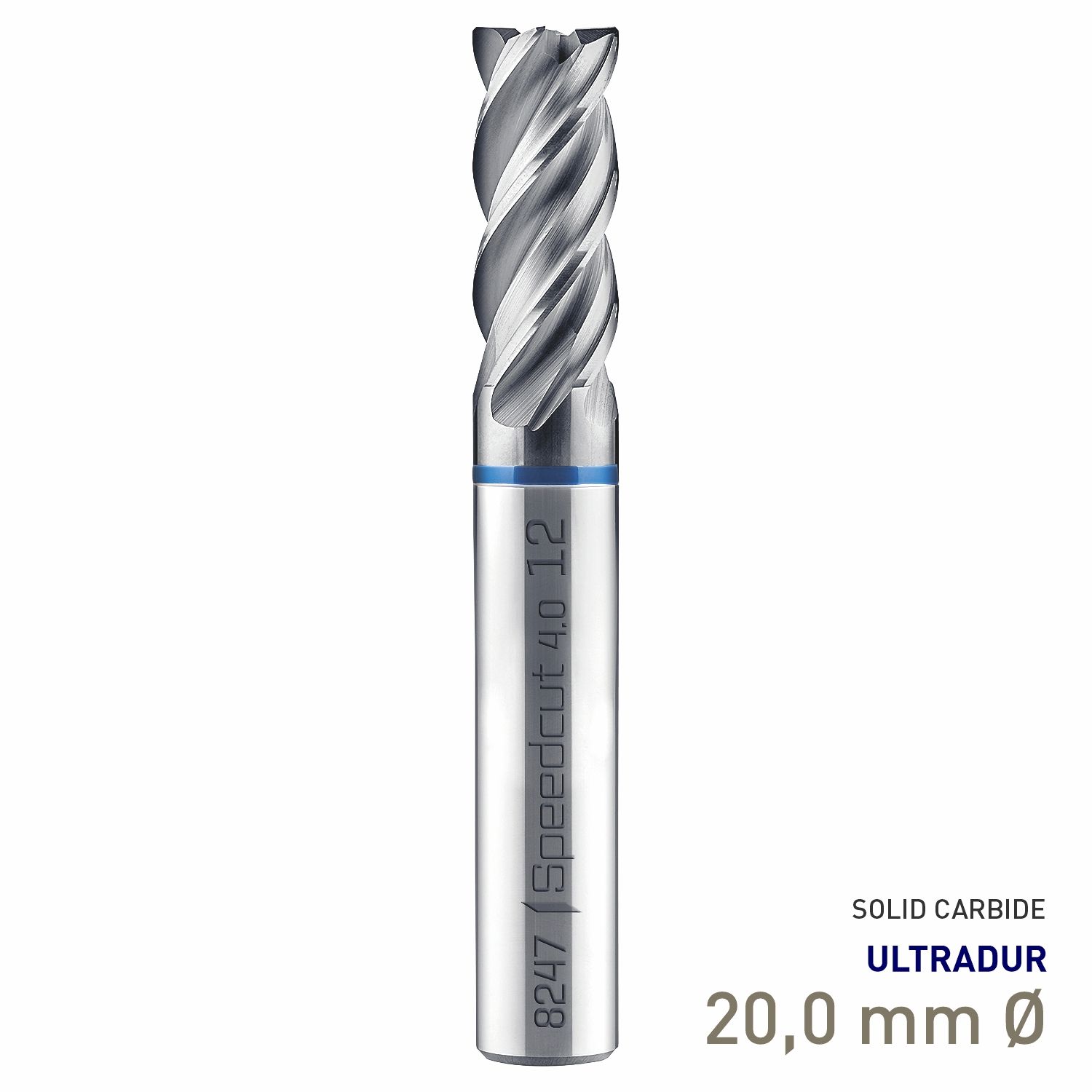 MAYKESTAG Speedcut 4.0-Inox HPC Solid Carbide End Mill 20mm Long Series 4 Flute