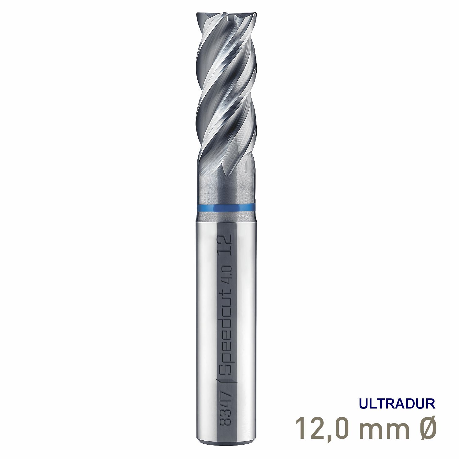 MAYKESTAG VHM Speedcut 4.0-Inox HPC End Mill 12mm Long Series 4 Flute Ultradur