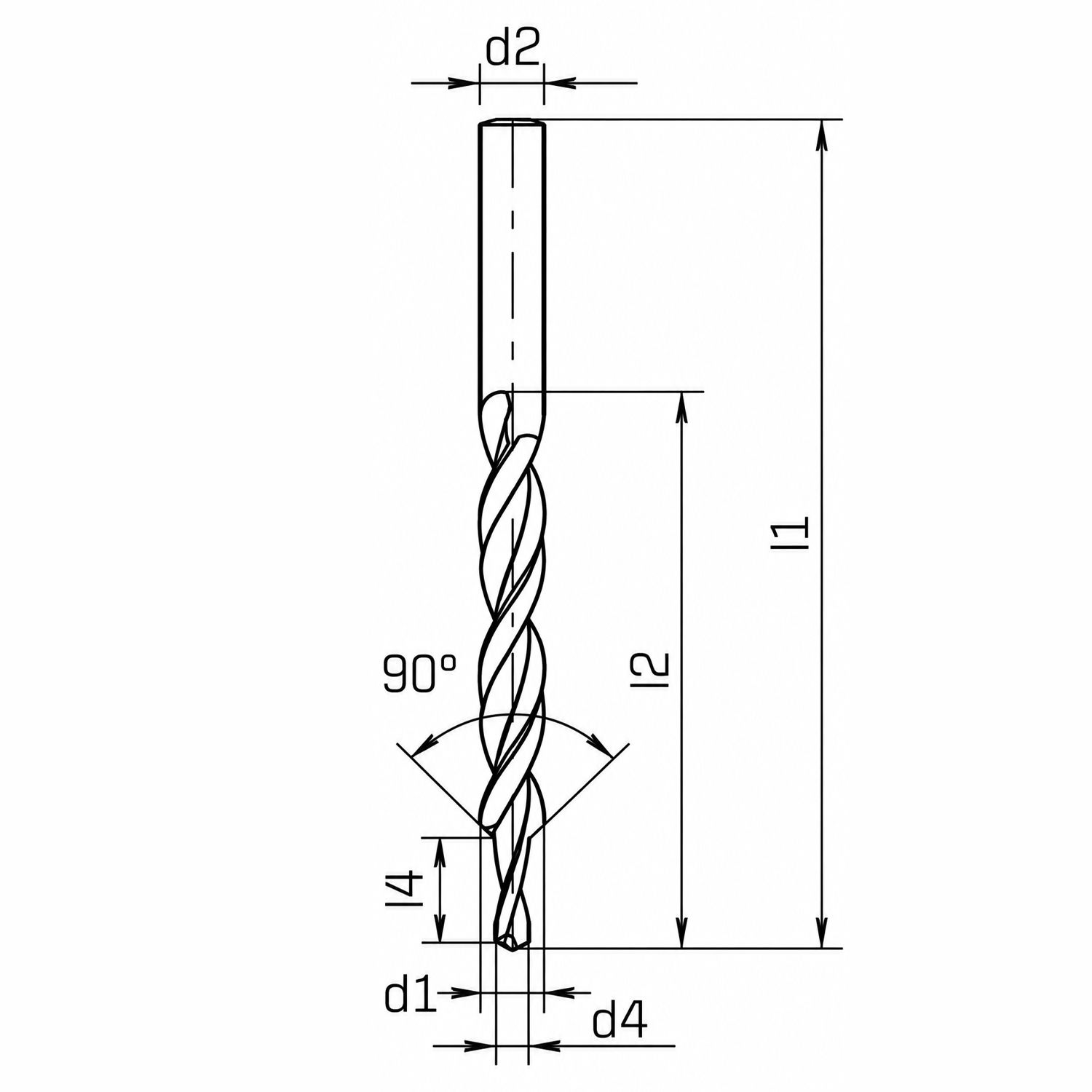 MAYKESTAG HSS Subland Drill M8 15 x 8.4mm DIN 8374 RN-Fine 90&deg; Steamed