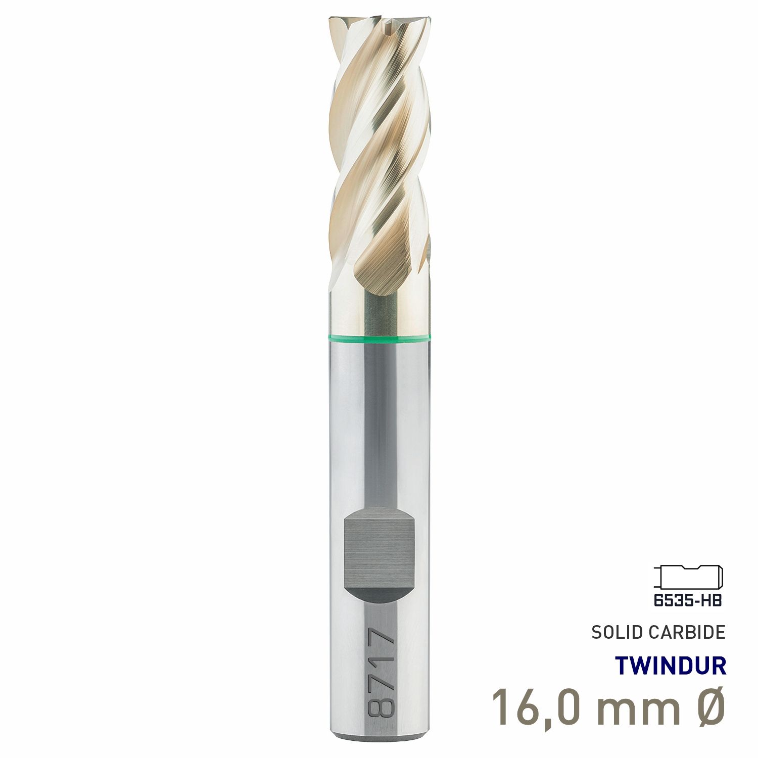 MAYKESTAG Speedcut 4.0 Universal HPC Solid Carbide End Mill 16mm Long Series 4 Flute TWINDUR