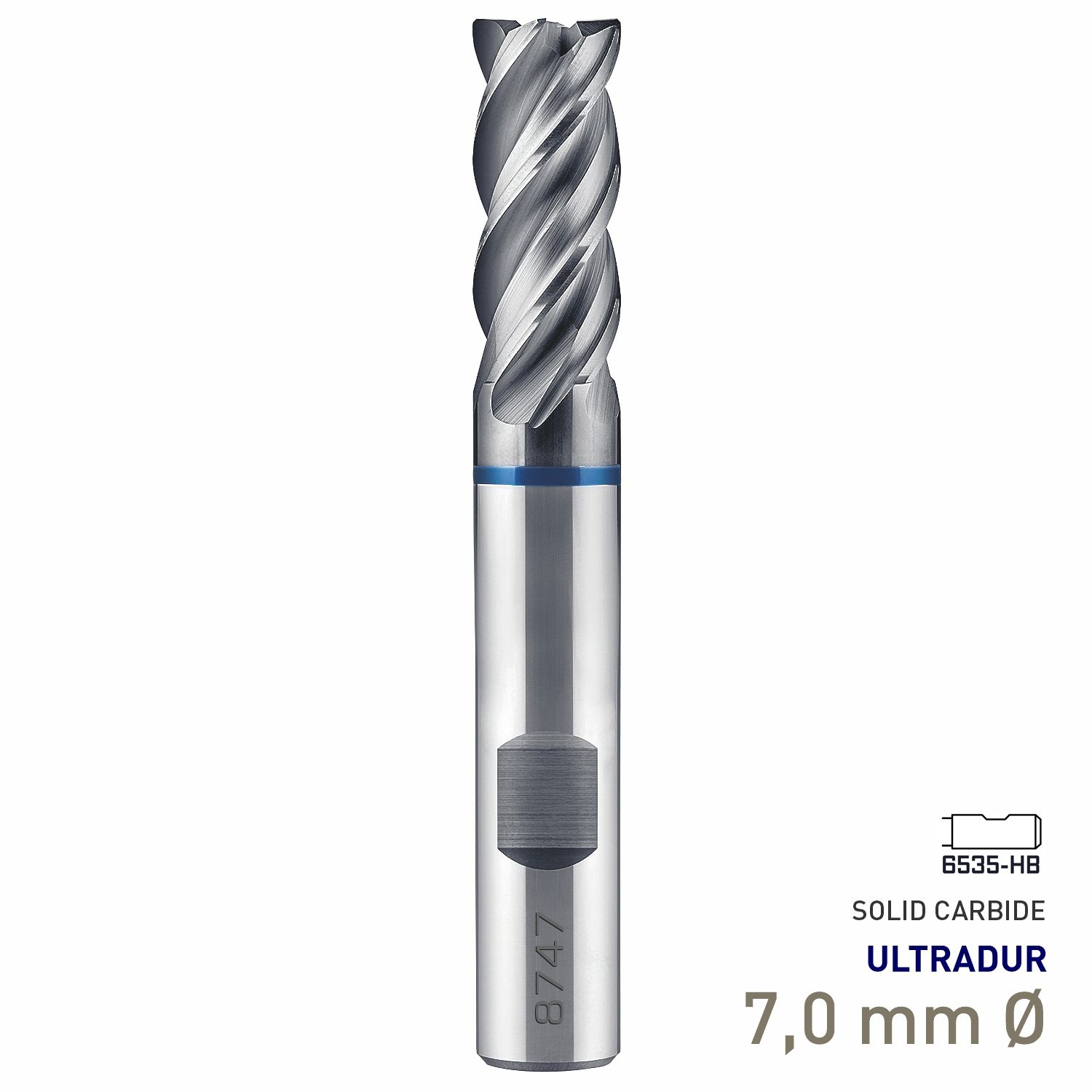 MAYKESTAG Speedcut 4.0-Inox ULTRADUR HPC Solid Carbide End Mill 7mm Long Series 4 Flute