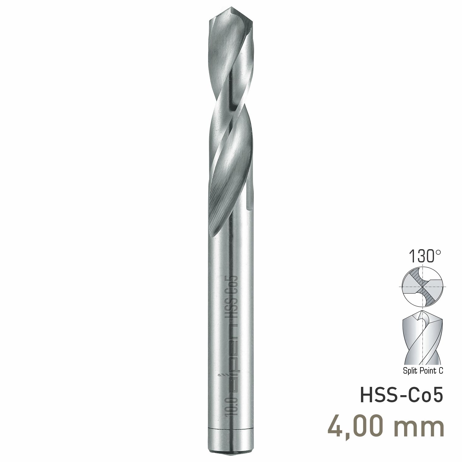 MAYKESTAG HSS-Co5 Stub Drill 4mm Extra Short Series DIN 1897 PZ