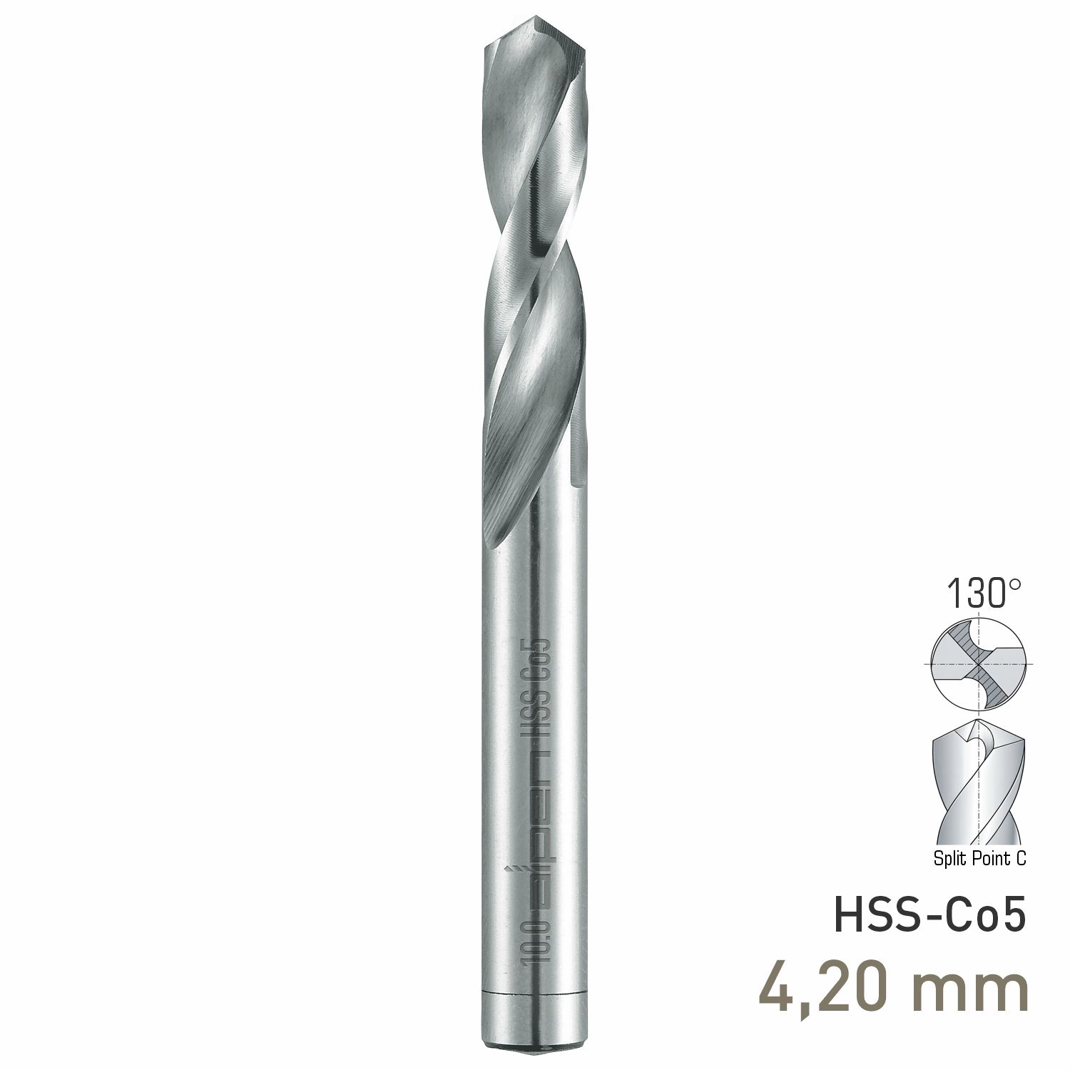 MAYKESTAG HSS-Co5 Stub Drill 4.2mm Extra Short Series DIN 1897 PZ