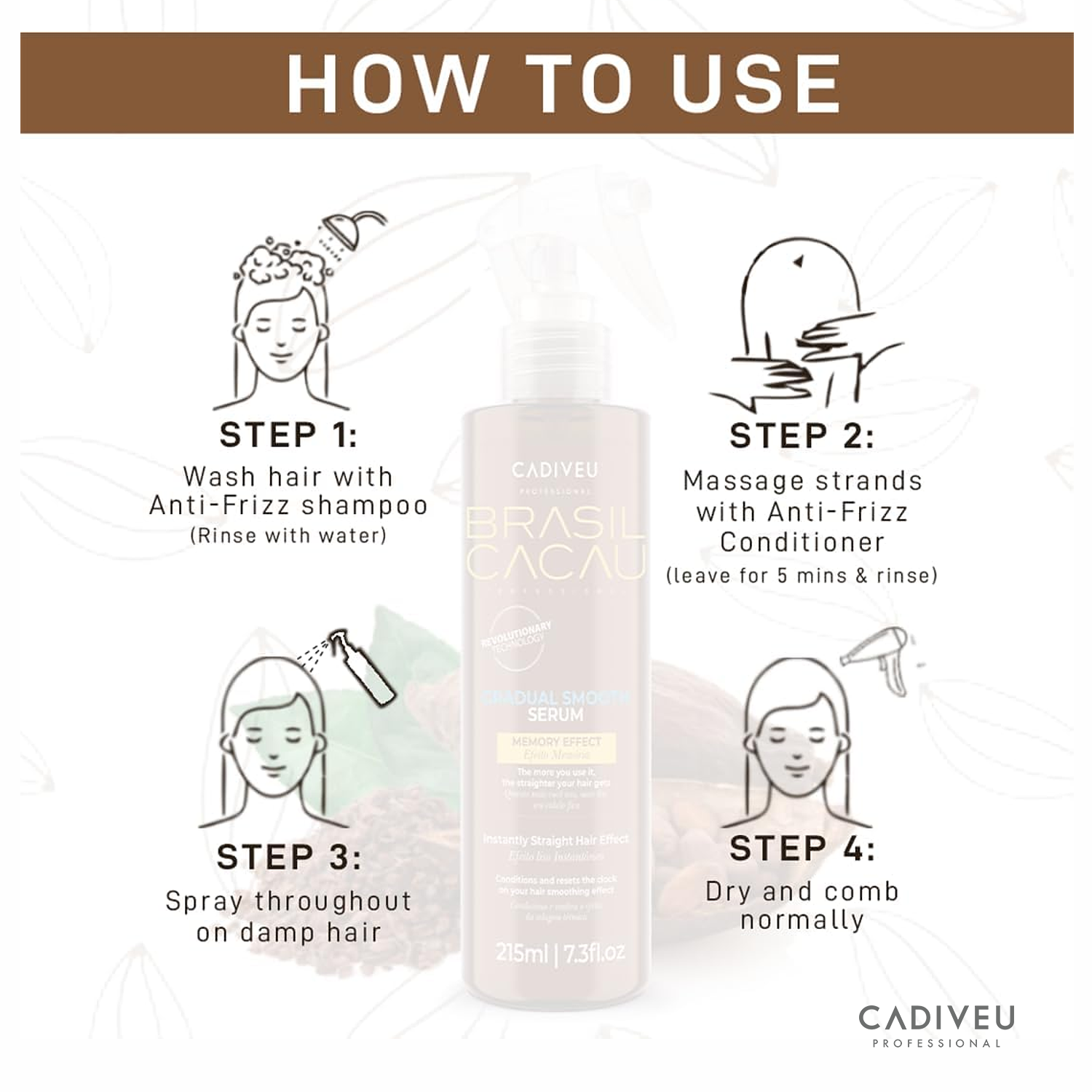 Brasil Cacau &mdash; Gradual Smooth Serum (215 mL)