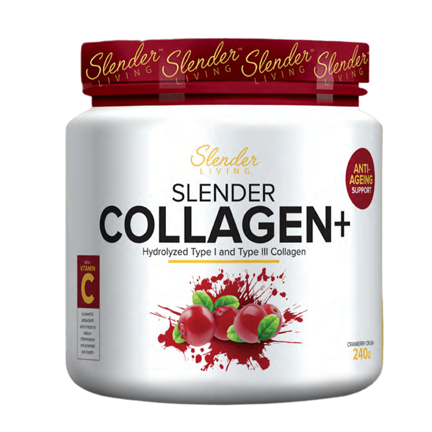 Slender Living Collagen+ Cranberry (240 g)