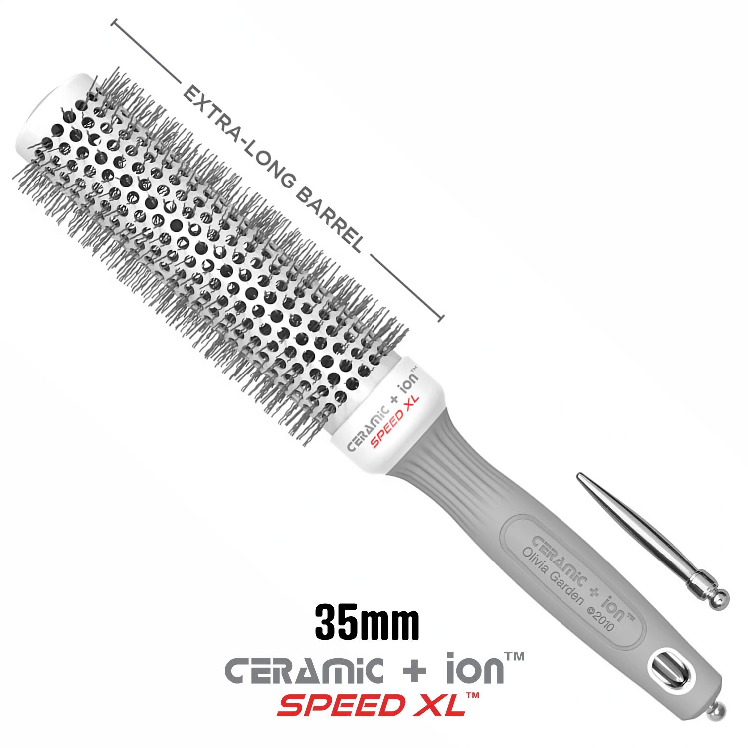 Olivia Garden Ceramic + Ion Speed XL 35mm Round Brush