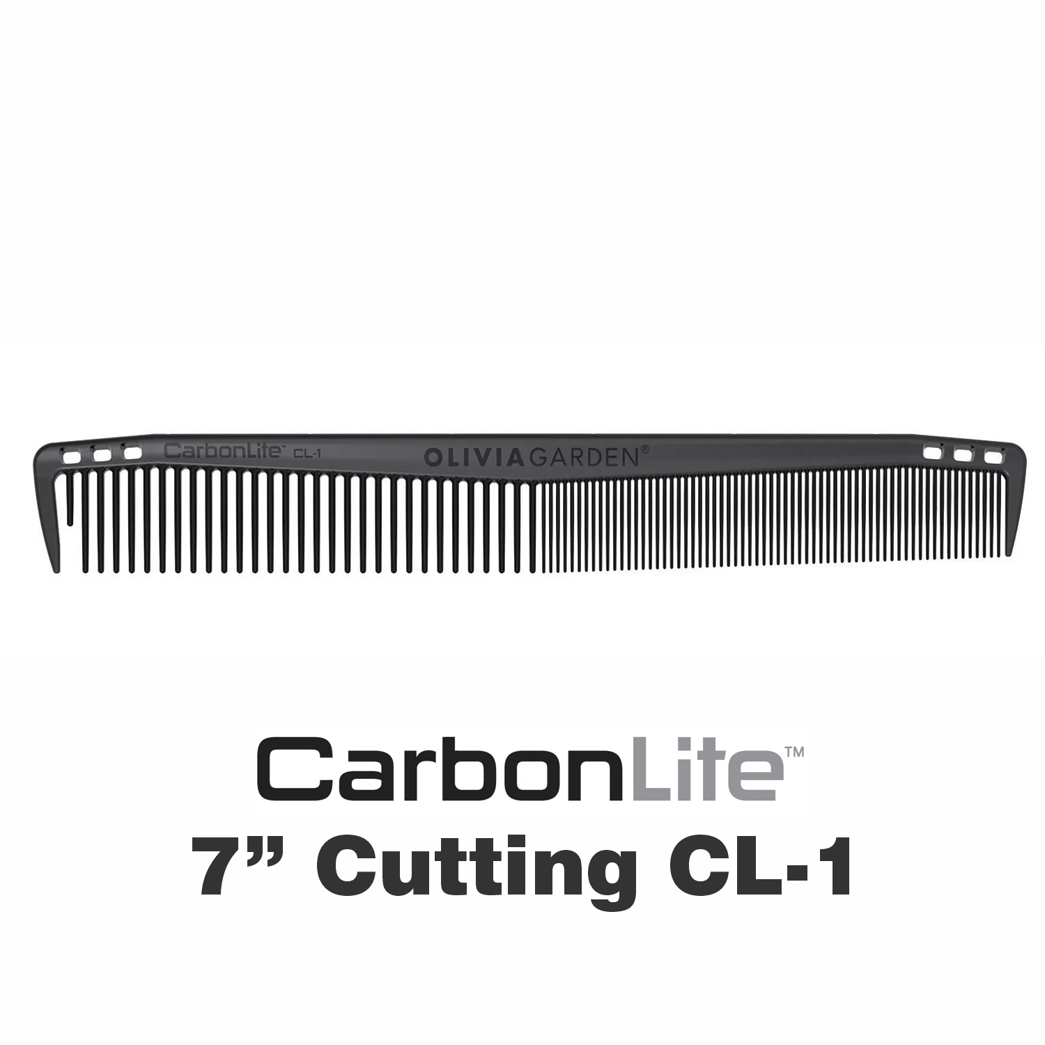 Olivia Garden CarbonLite 7&Prime; Cutting Comb (17,8 cm)