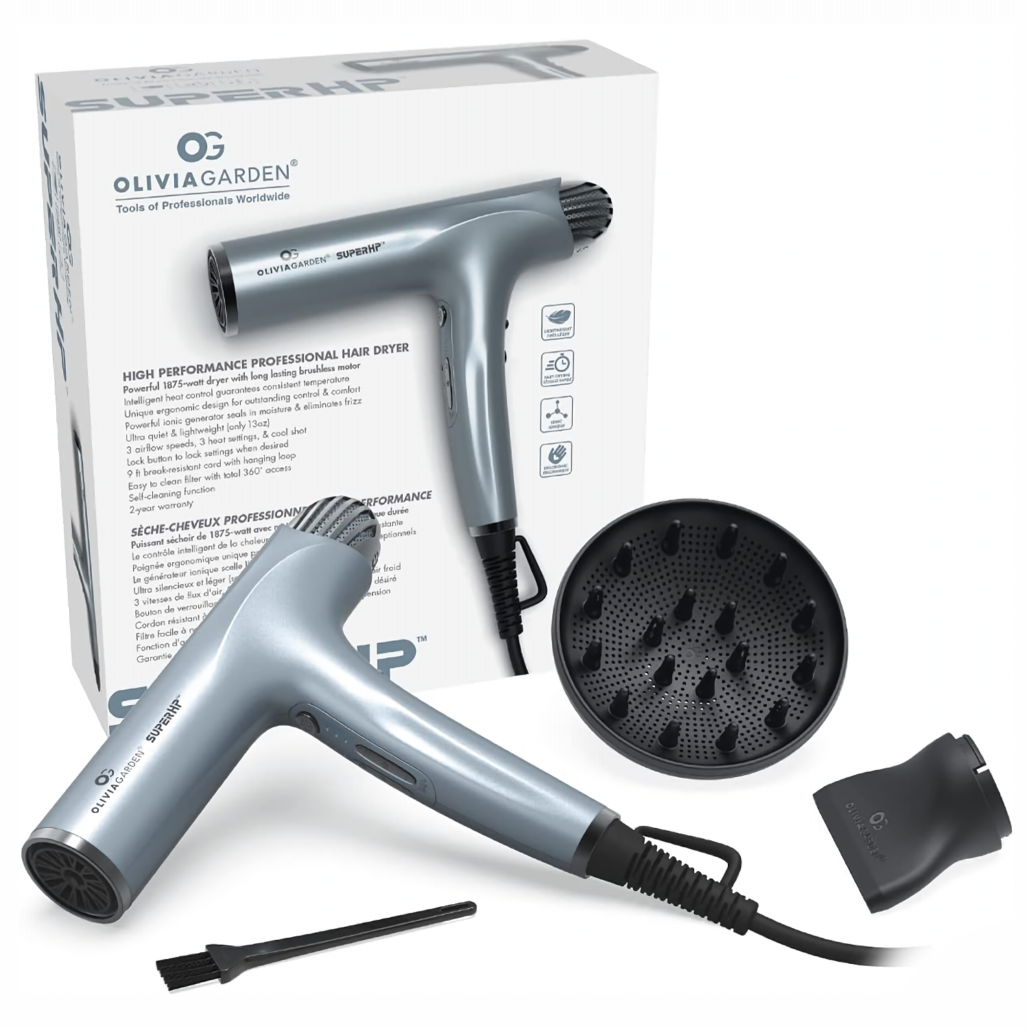 Olivia Garden SuperHP Professional Hair Dryer 1875 Watt