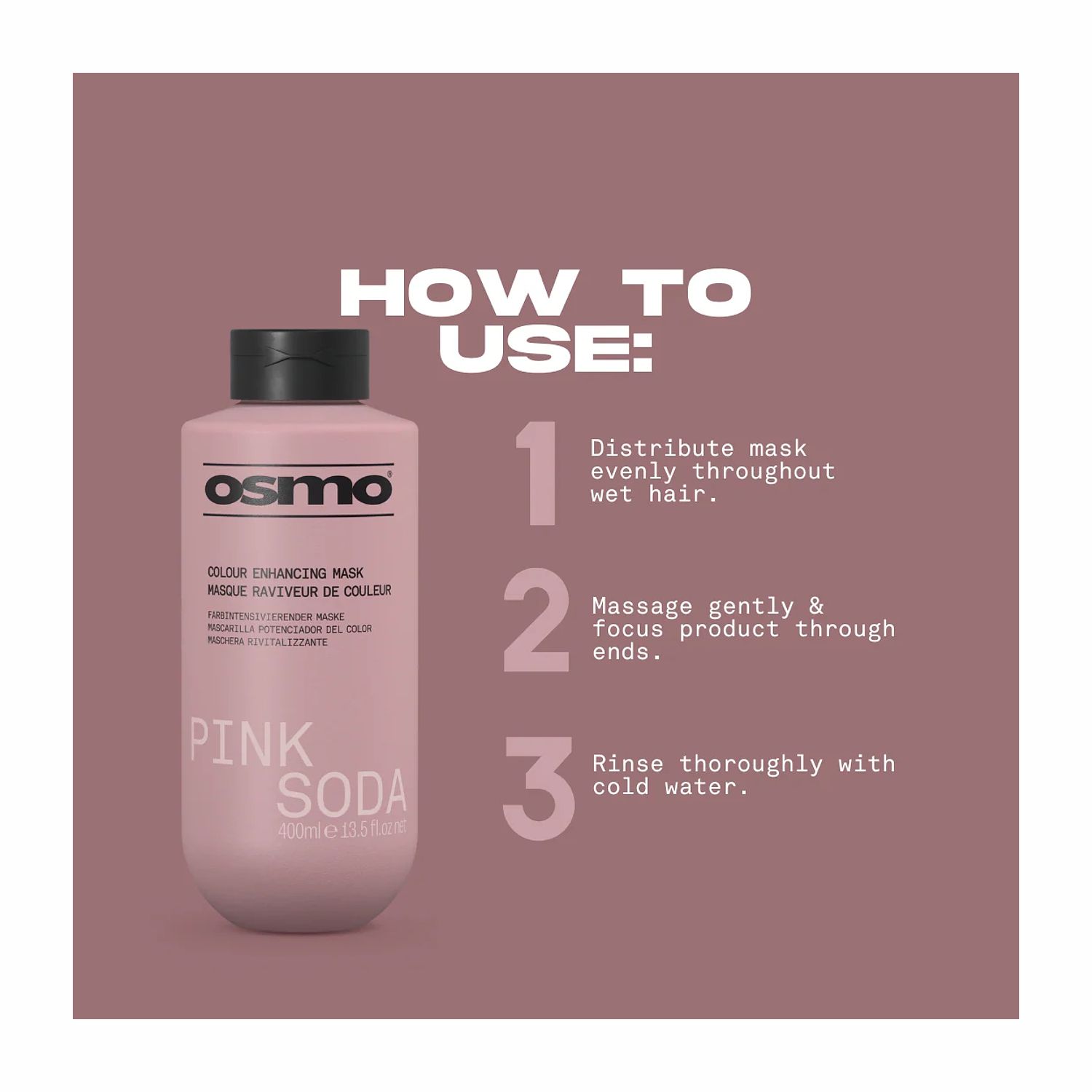 OSMO Pink Soda Colour Enhancing Mask (1 Litre)