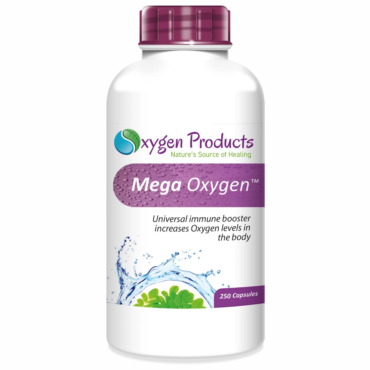 Oxygen Products Mega Oxygen Wellness Support 250 Capsules