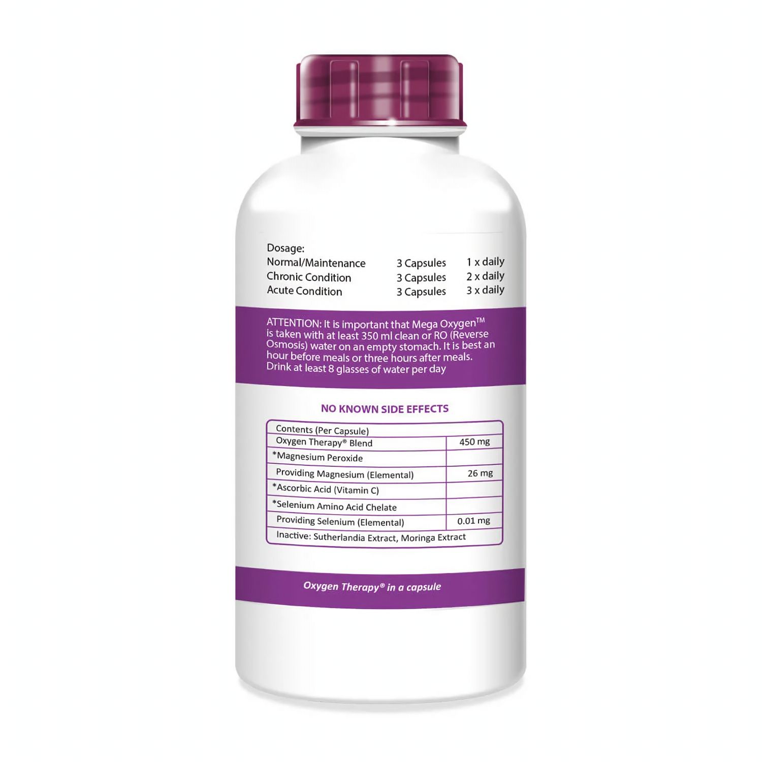 Oxygen Products Mega Oxygen Wellness Support 250 Capsules
