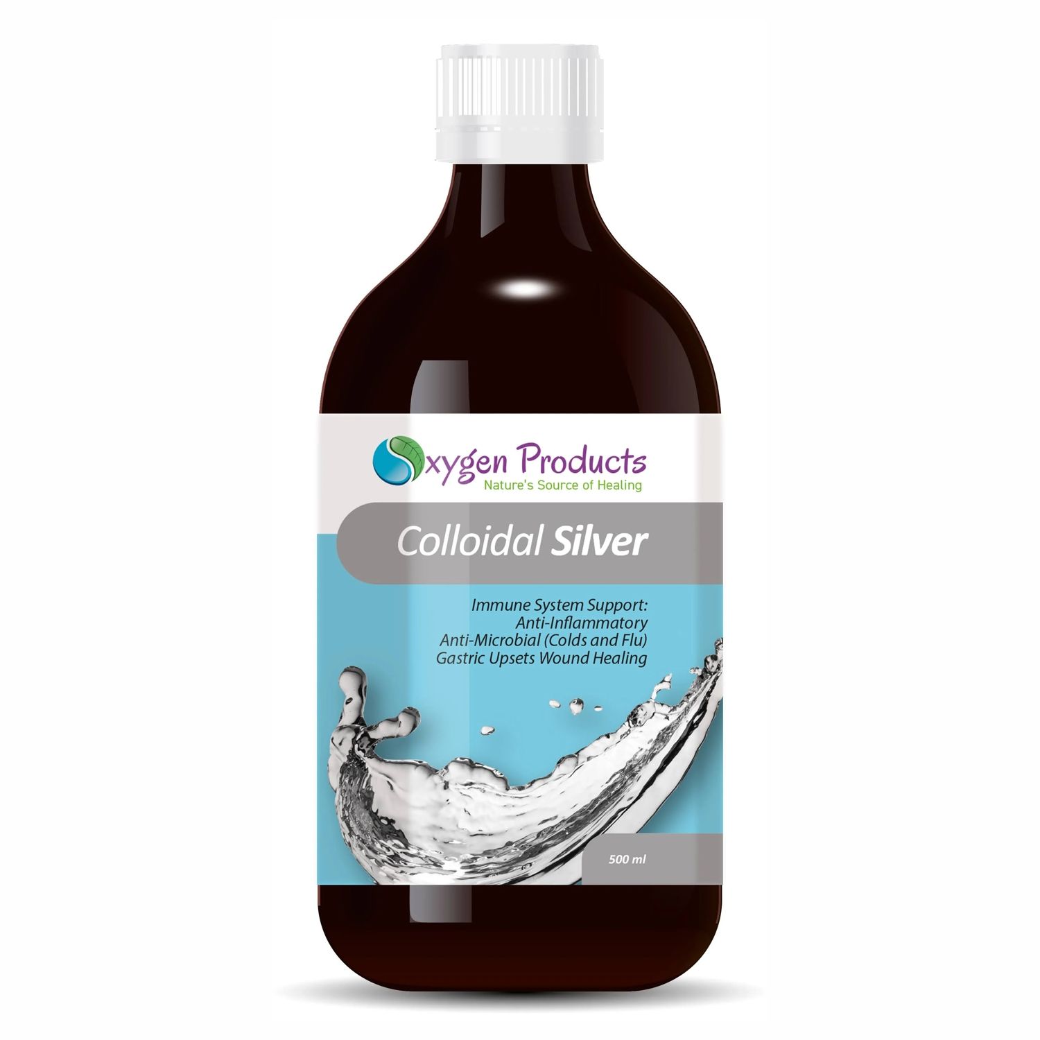 Oxygen Products Colloidal Silver Liquid 500ml