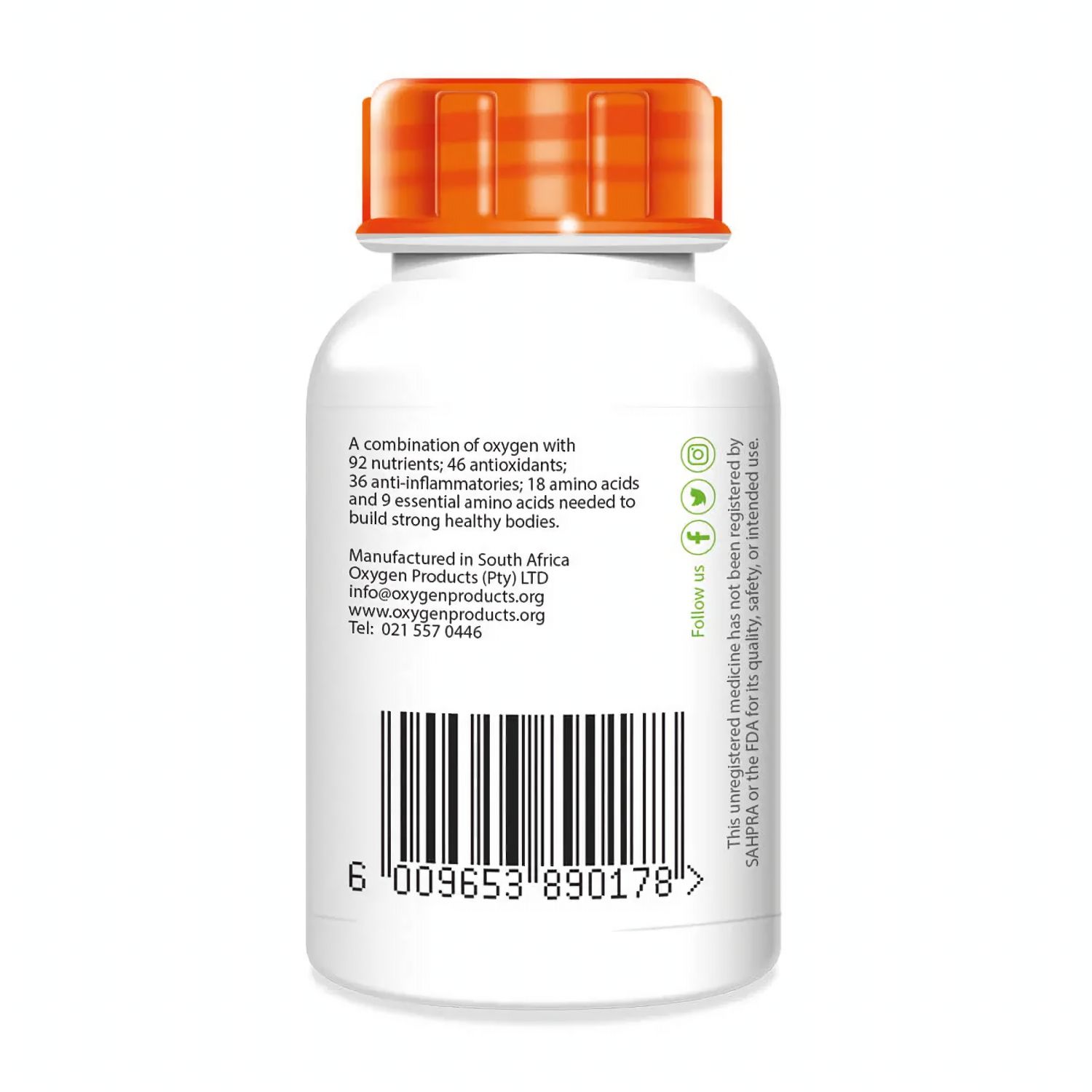 Oxygen Products Super Vitamins +Oxygen Natural Multivitamin 60 Capsules