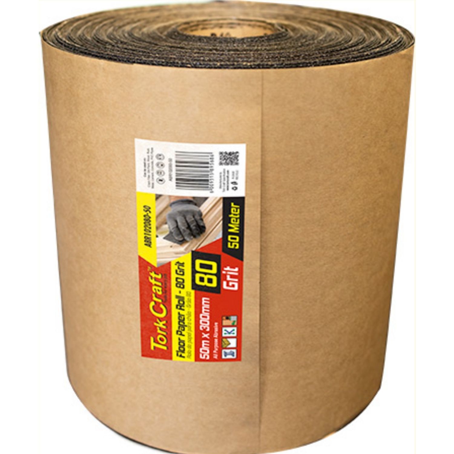 Floor Paper Roll 300mm X 50m 80 Grit