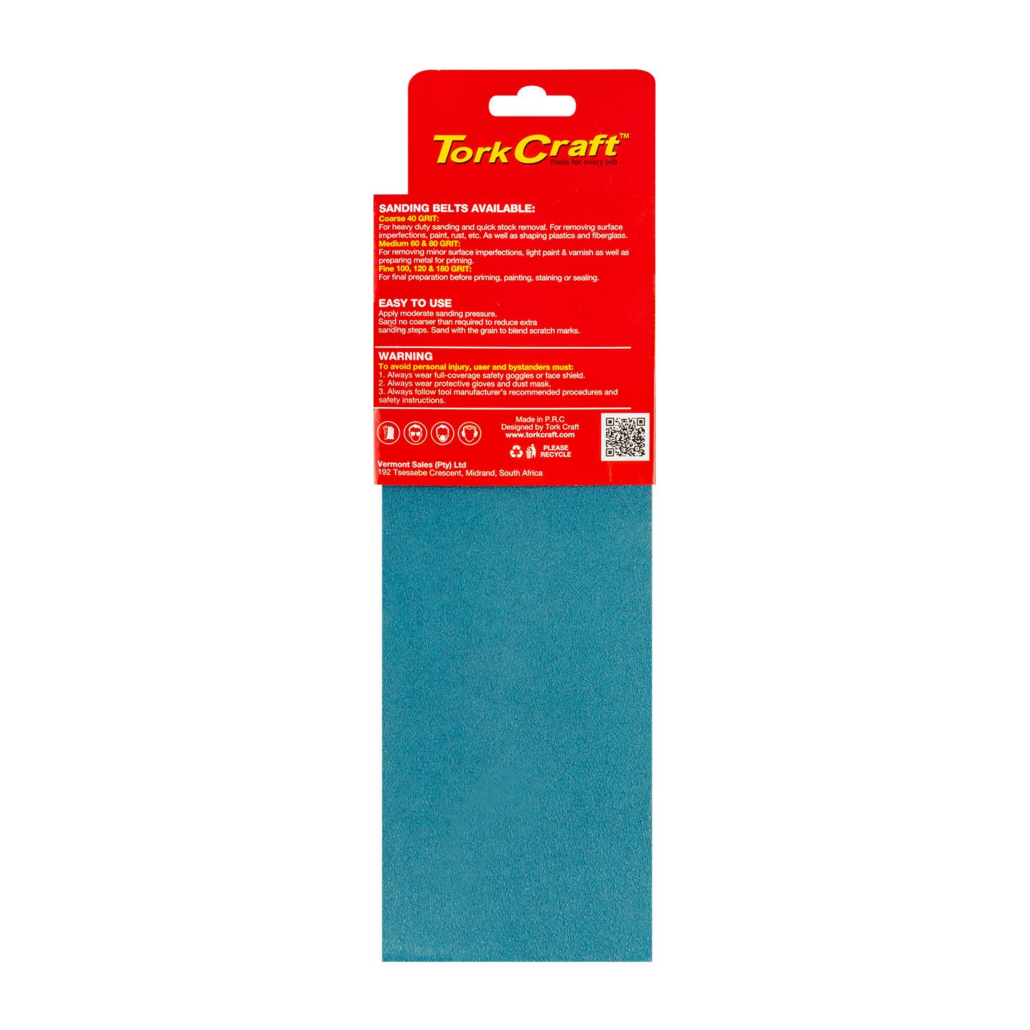 Sanding Belt Zirconium 100 X 610mm 120grit 2/pack