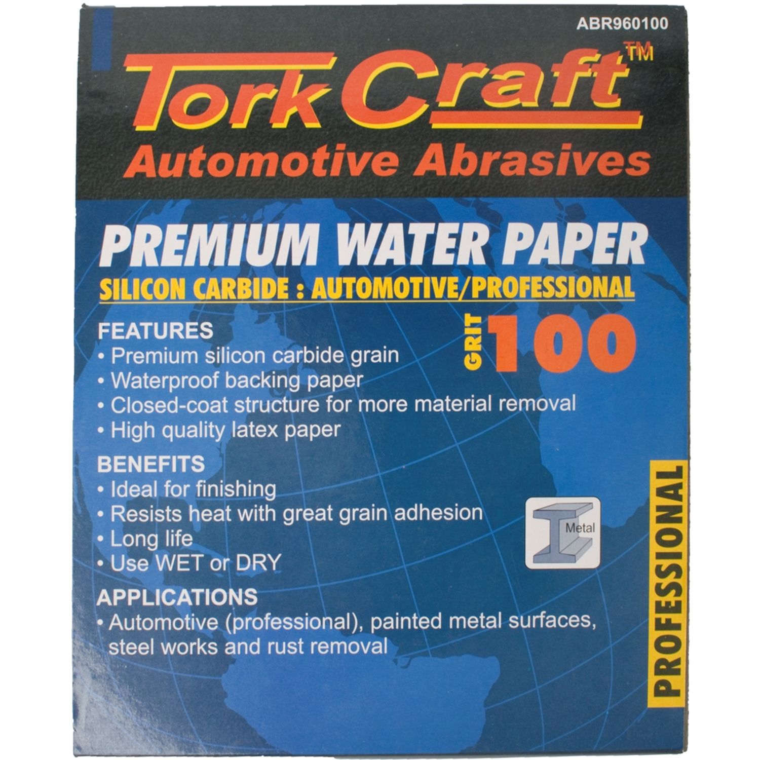 Premium Waterproof Paper 100 Grit 230 X 280 (50 Piece) Automotive