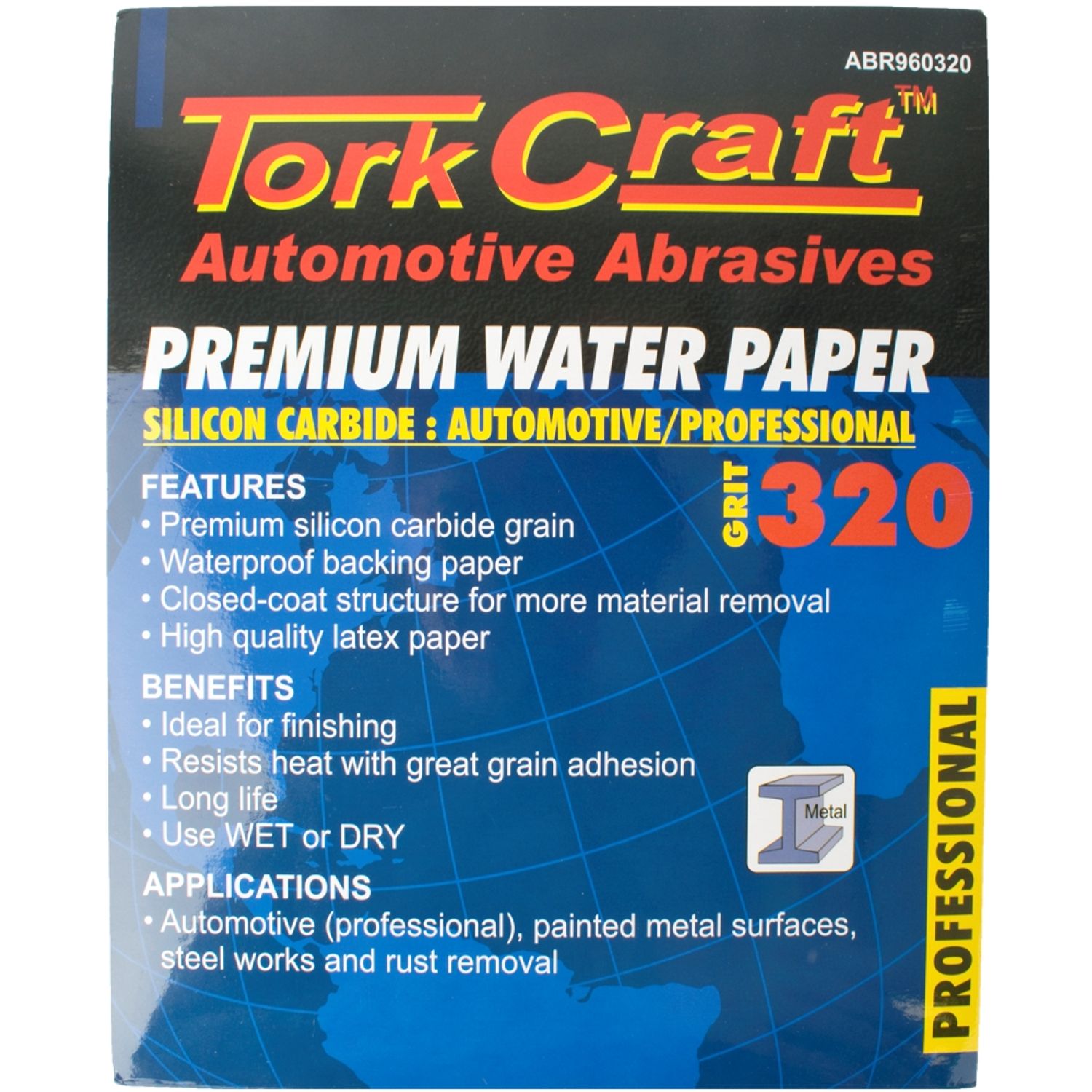 Premium Waterproof Paper 320 Grit 230 X 280 (50 Piece) Automotive