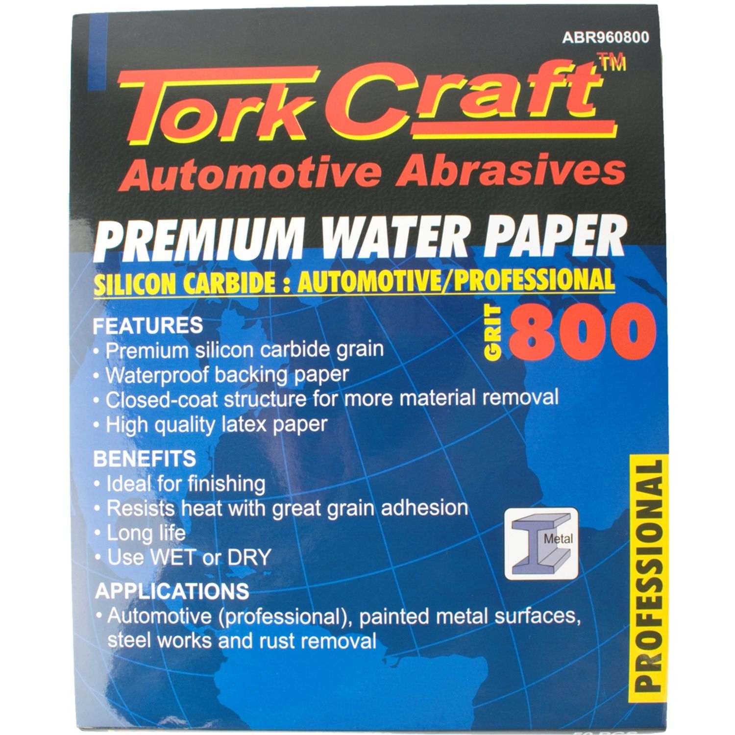 Premium Waterproof Paper 800 Grit 230 X 280 (50 Piece) Automotive