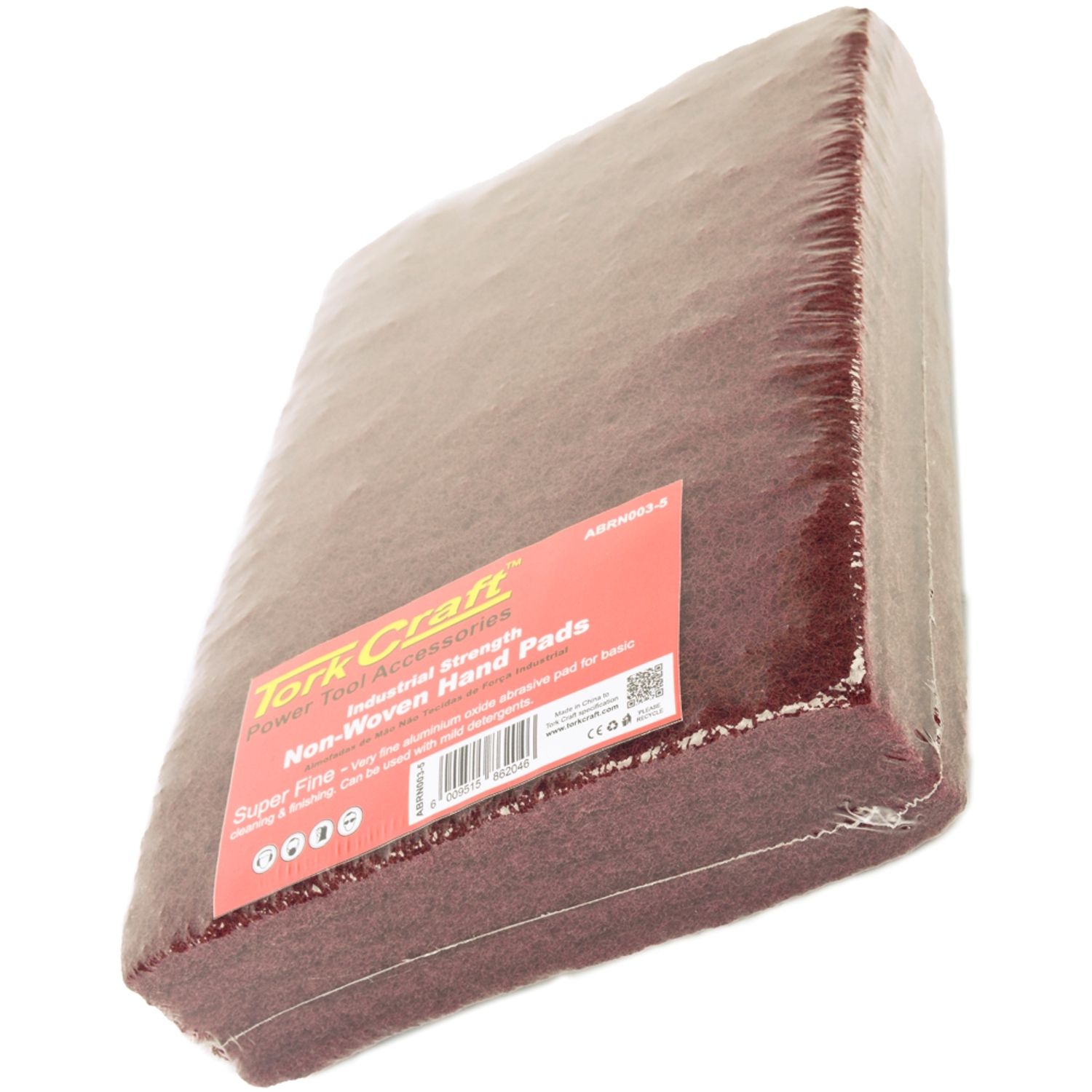 Pad Non Woven Ind. Strength 5pc 150 X 230mm Super Fine Maroon
