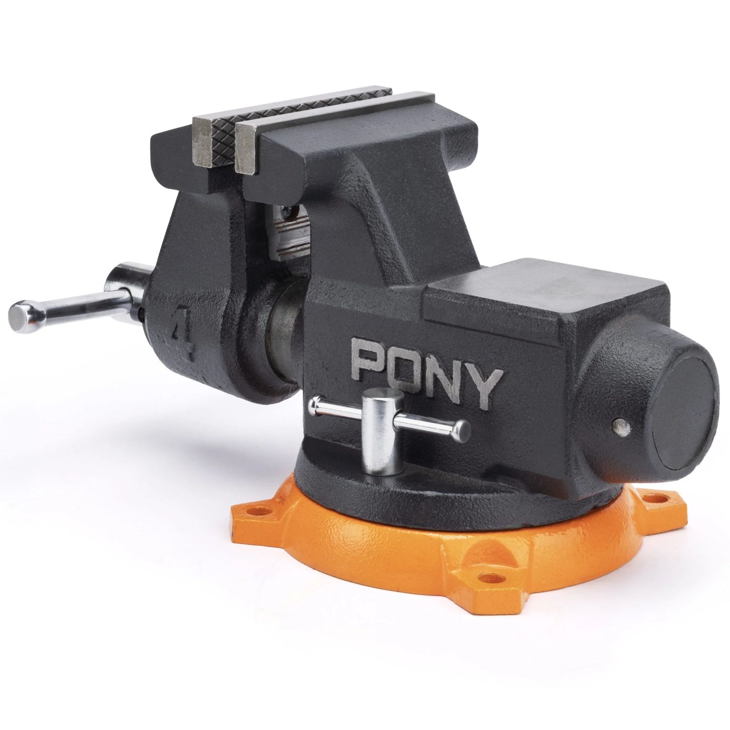 PONY 100mm (4') Pro Heavy-duty Swivel Base Bench Vise