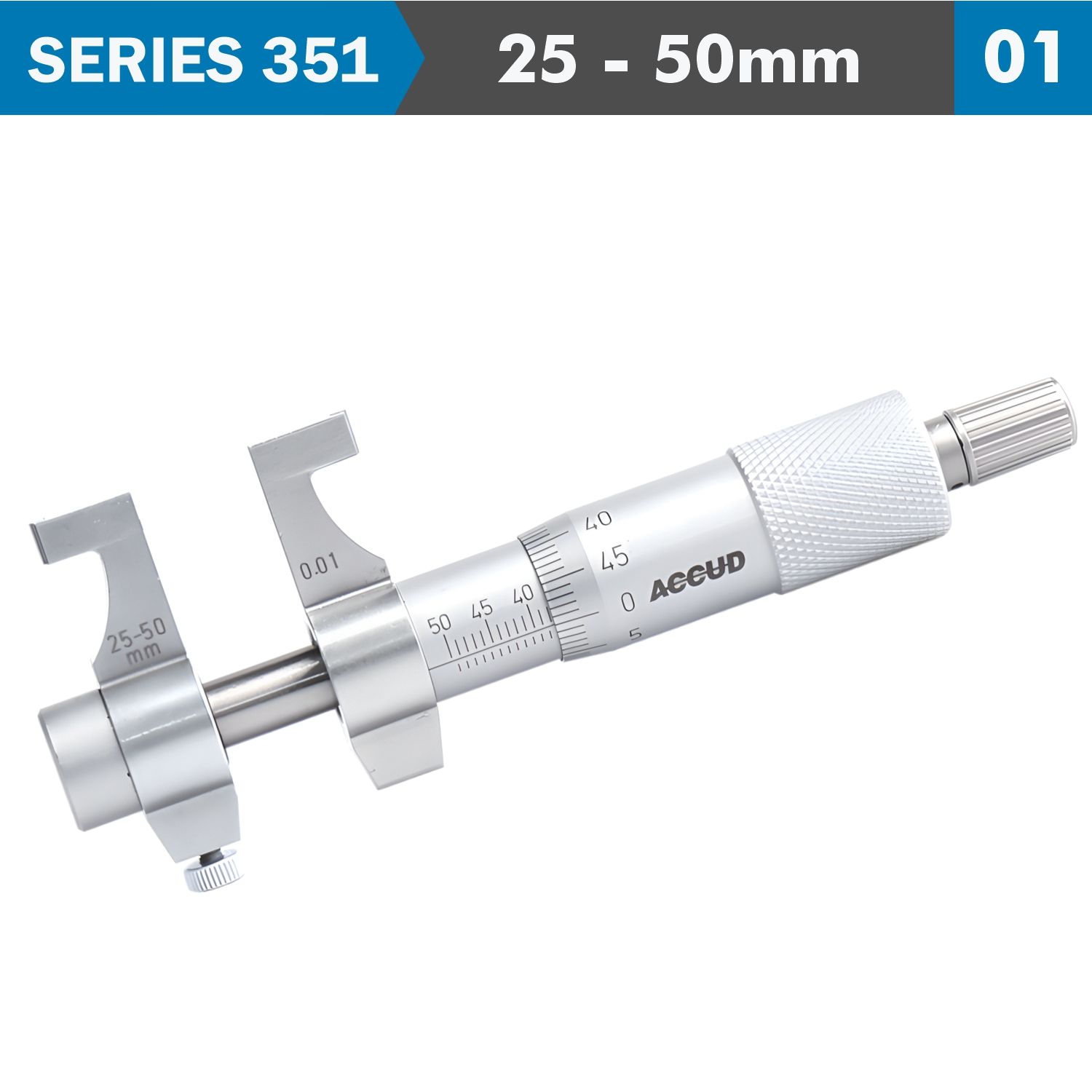 Inside Micrometer 25-50mm With Setting Ring 0.008mm Acc. 0.01mm Grad.