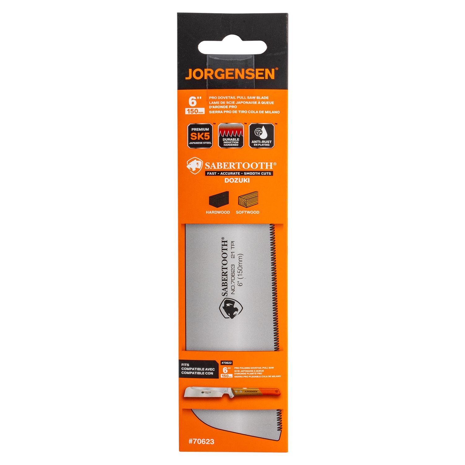 Jorgensen 150mm Dovetail Pull Saw Blade