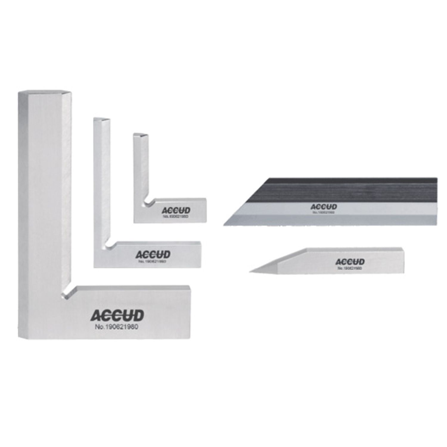 5pc Square Set - 3pc Square 1pc Scriber 1pc Straight Edge 100mm