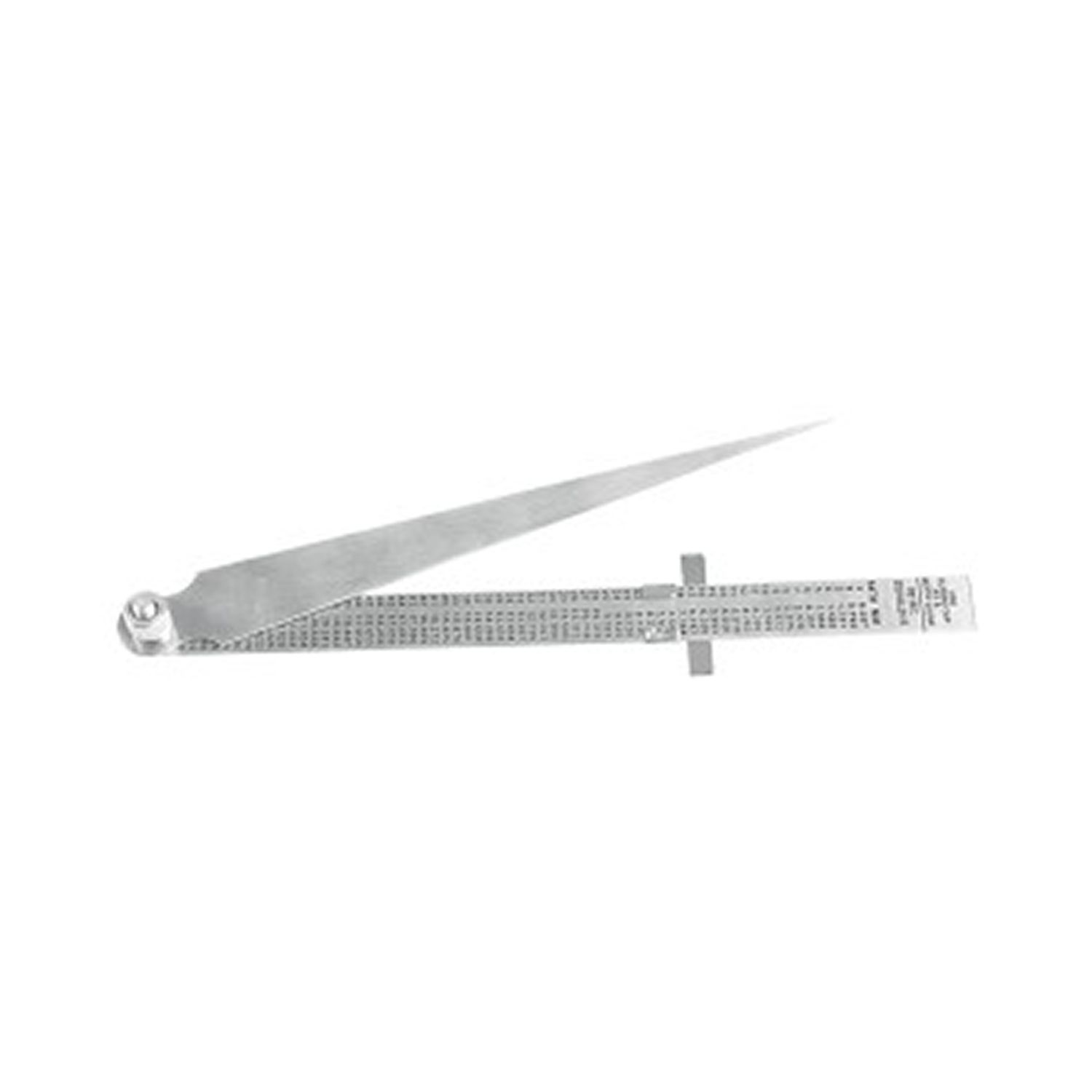 Taper Gauge 0.8-15mm 0.1mm Grad With Steel Ruler 150mm 1mm Grad