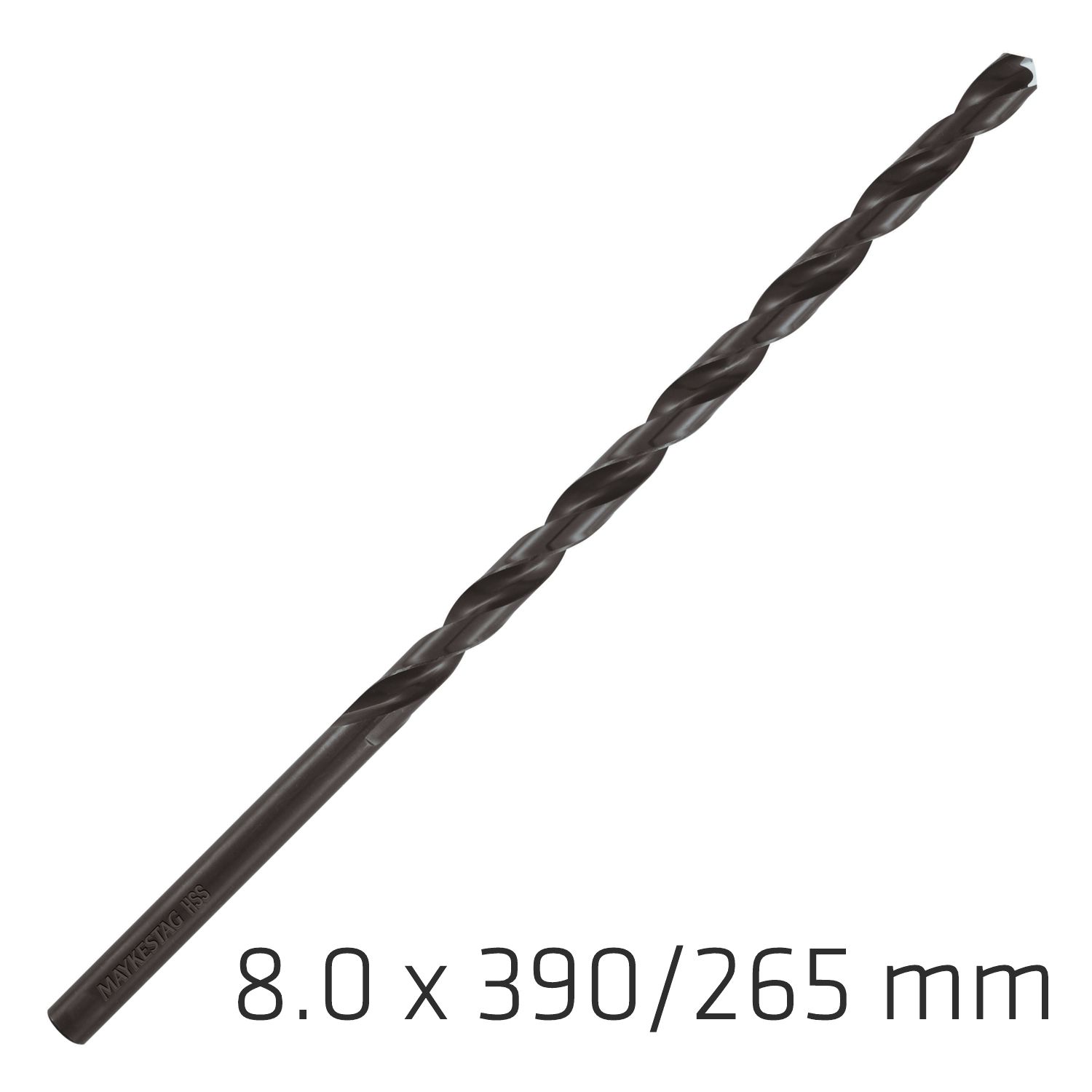 Hss Drill Bit 8mm 390x265mm Extra Long