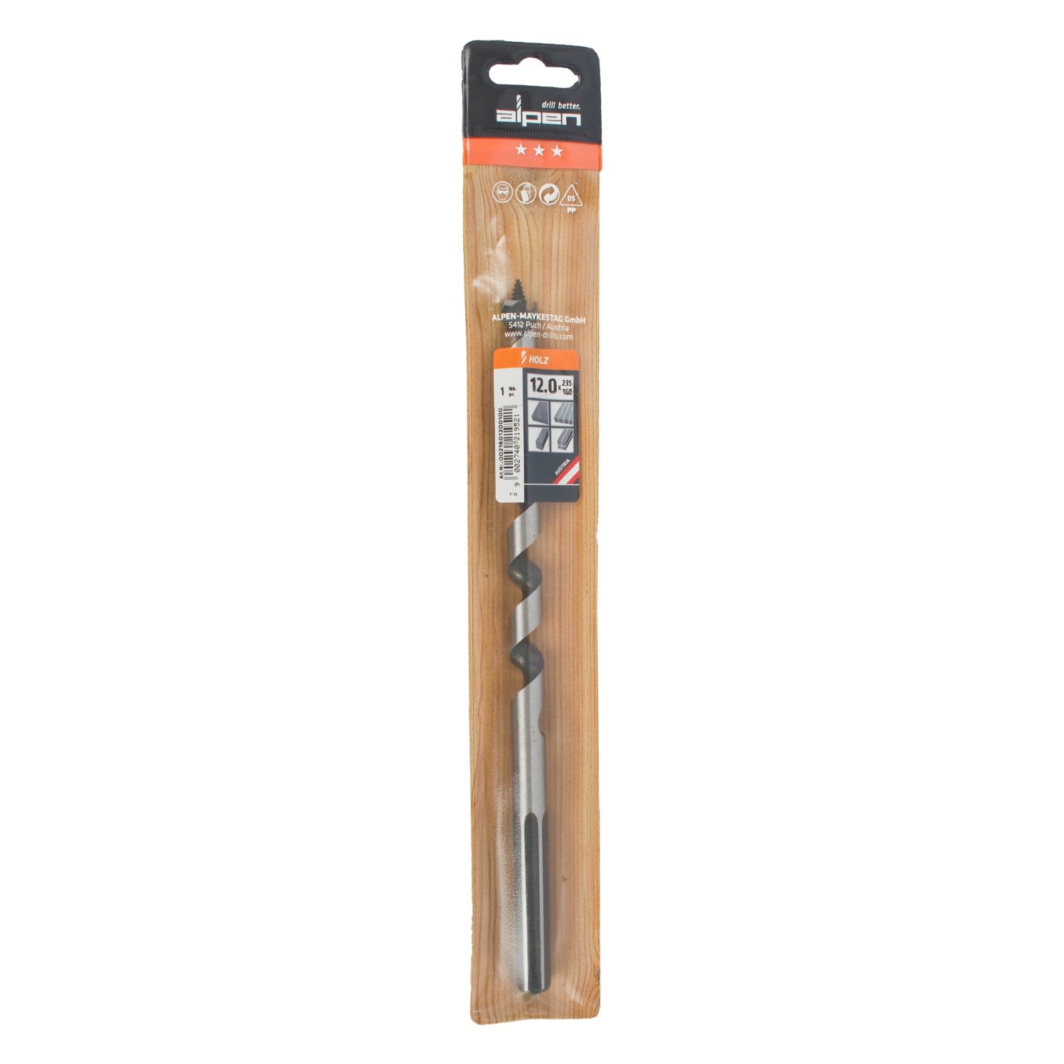 Wood Auger Drill Bit 12x 235mm