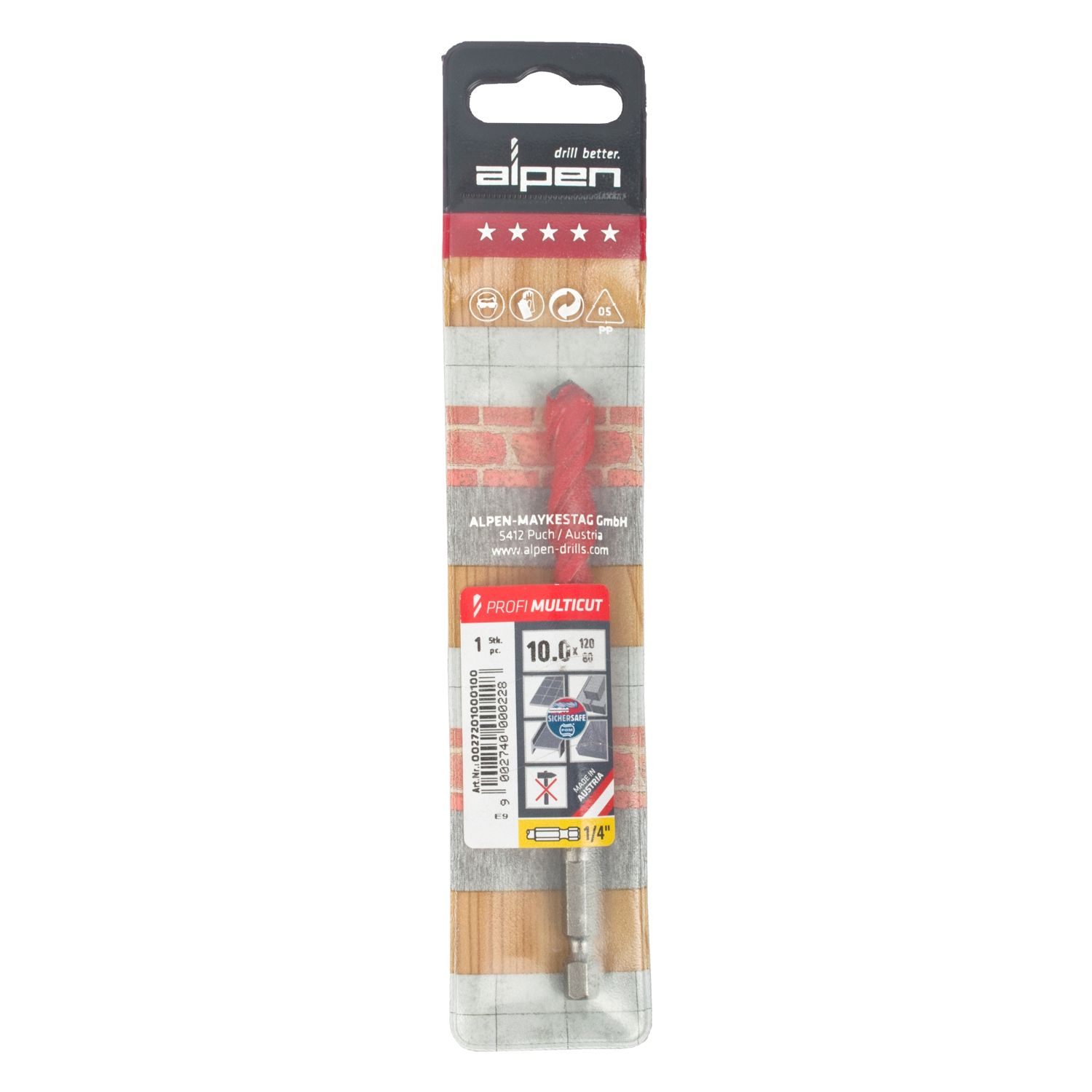 Profi Multicut Drill Bit 10mm Hex Shank
