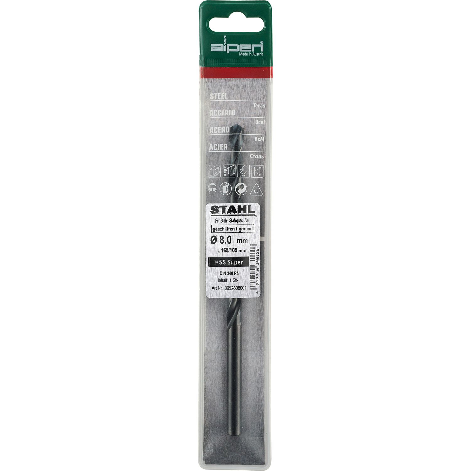 Hss Super Drill Bit Long 6 X 139mm Pouch