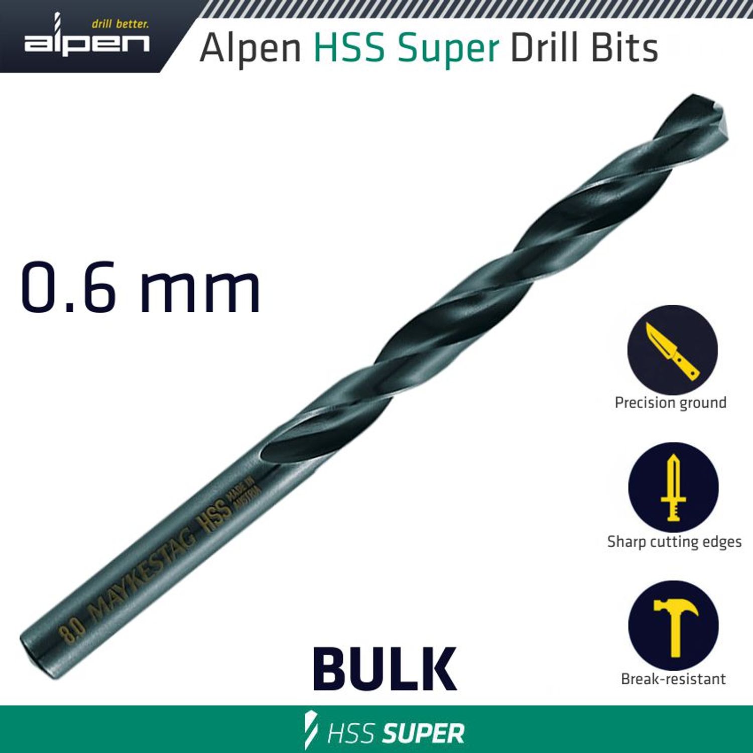 Hss Super Drill Bit 6.0mm Bulk