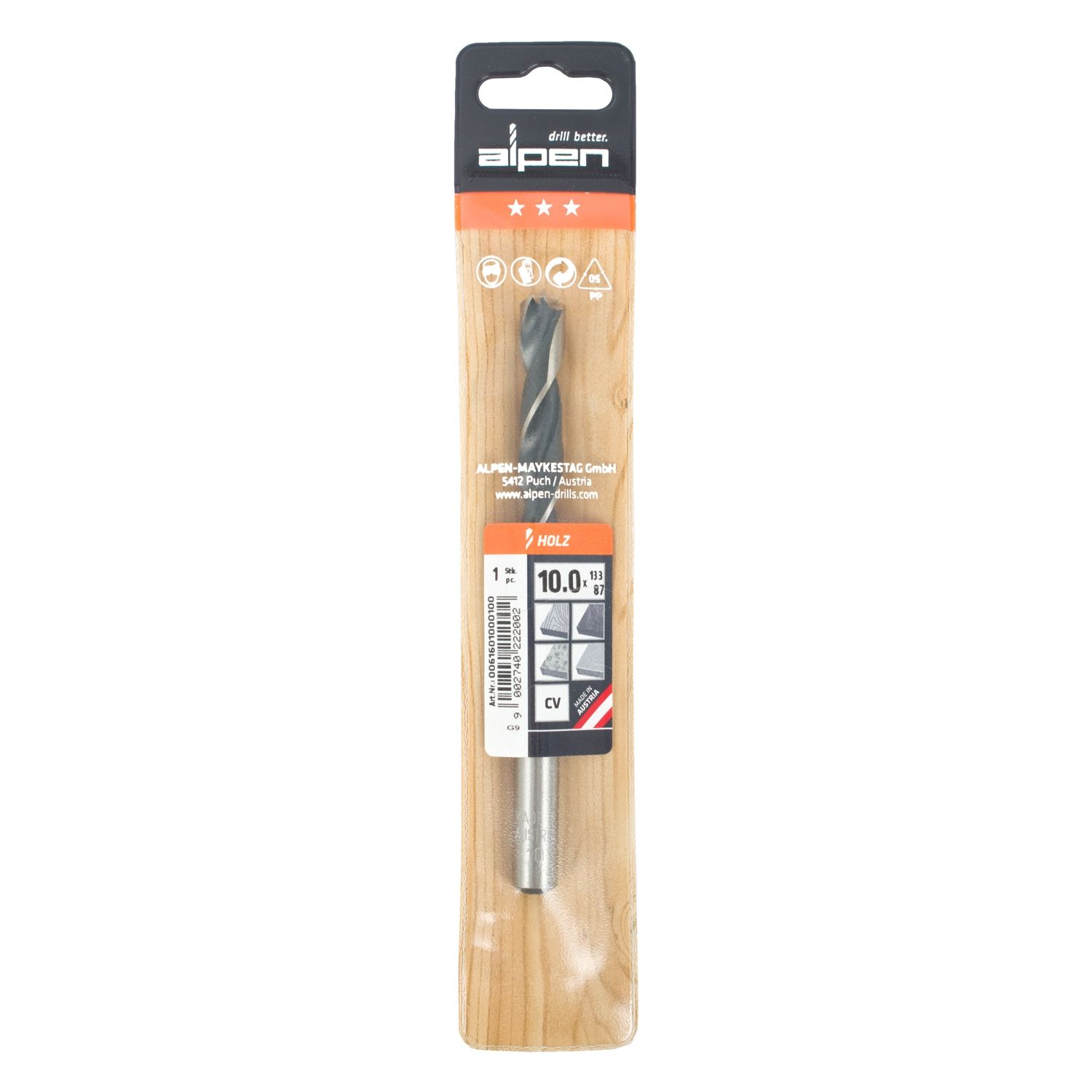 Wood Drill Bit 10 X 133mm