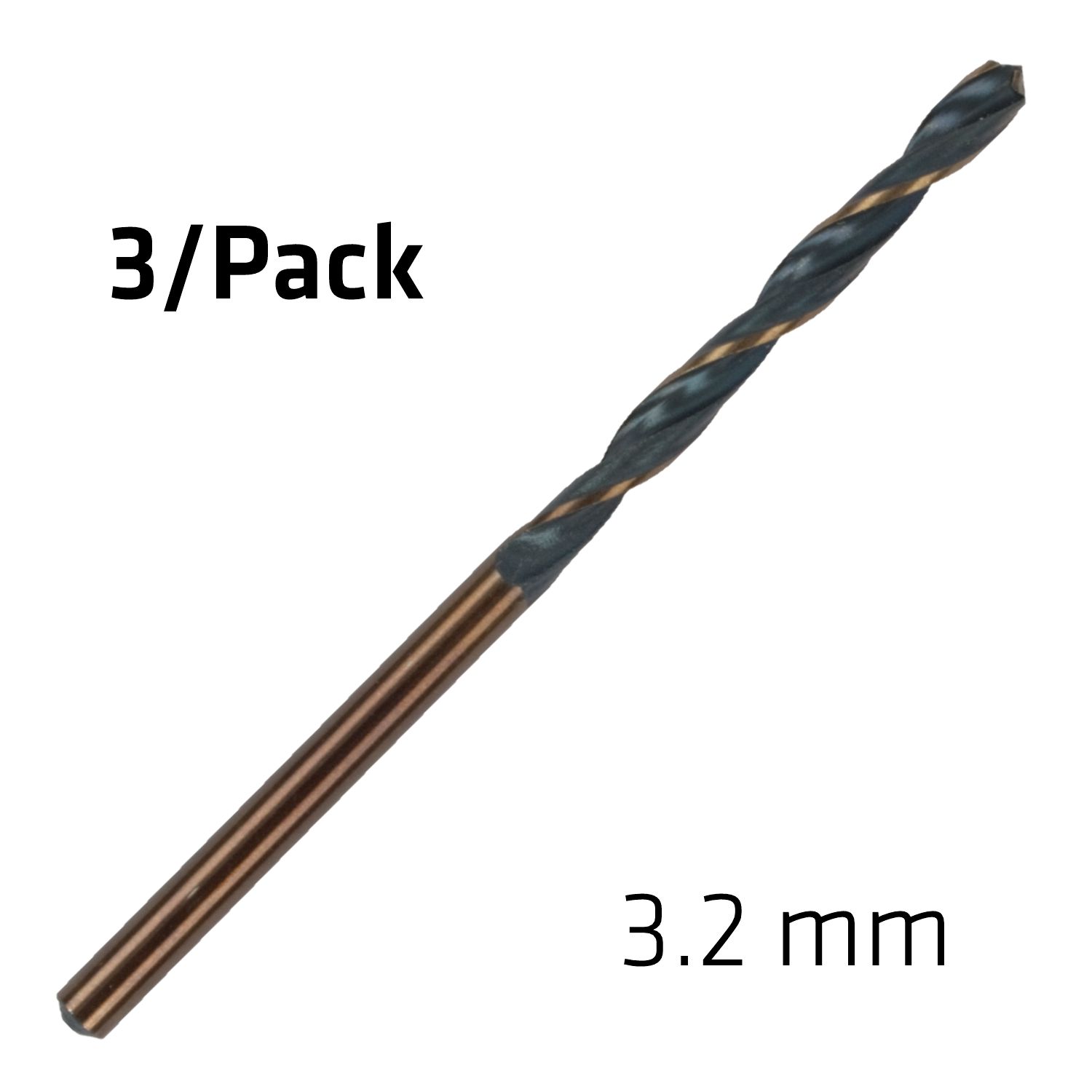 Hss Sprint Master 3.2mm X3 Sleeved Din338 ALPEN Drill Bit