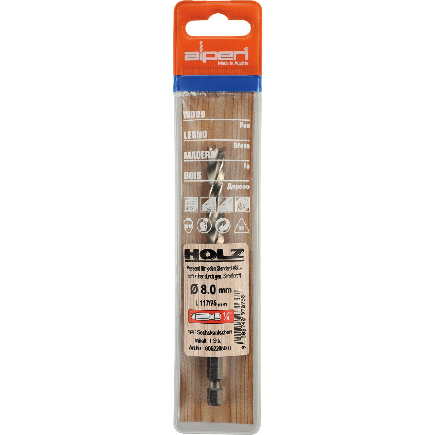 Hss Wood Bit 3mm Hex Shank