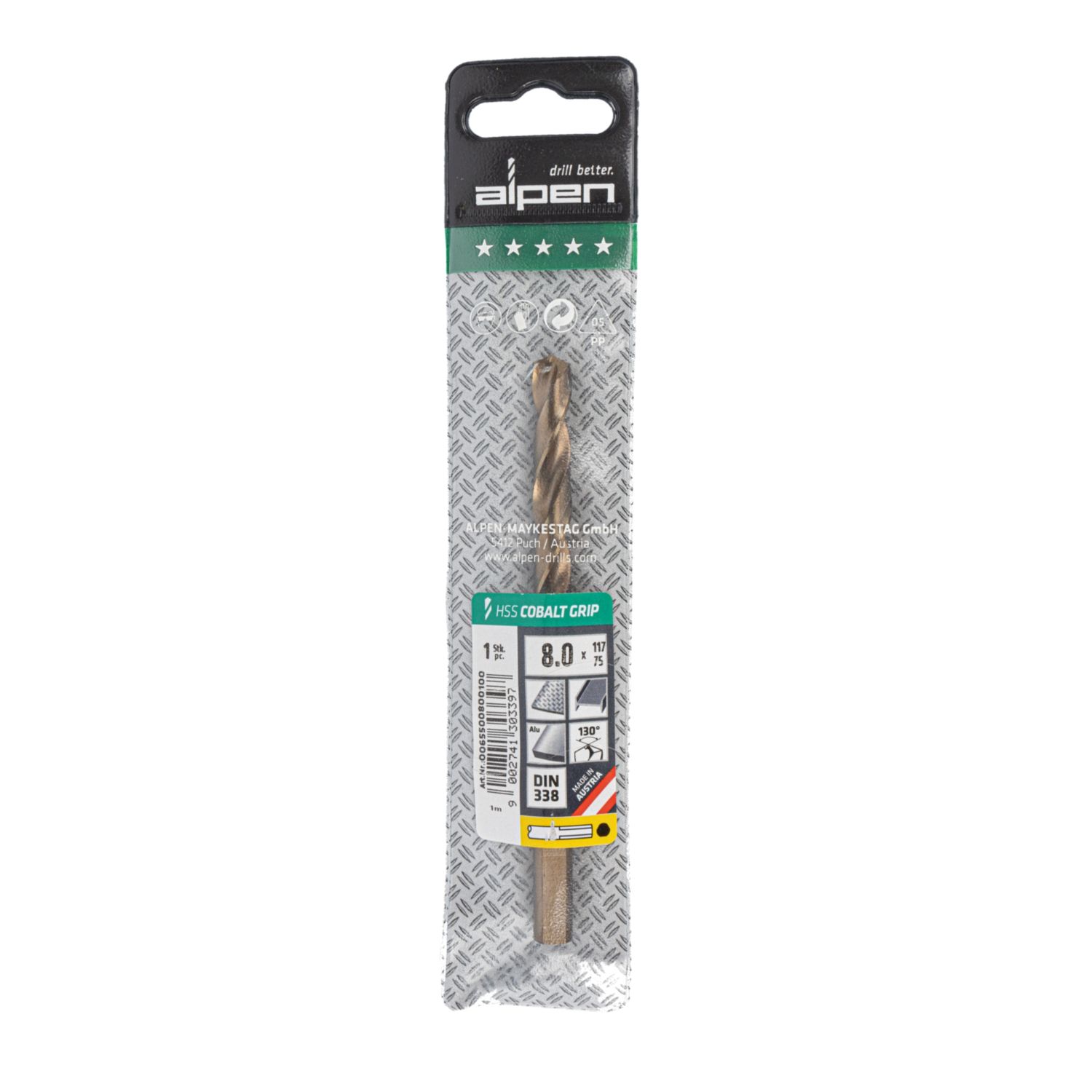 Hss Cobalt 8.0 Plw Grip 3-sided