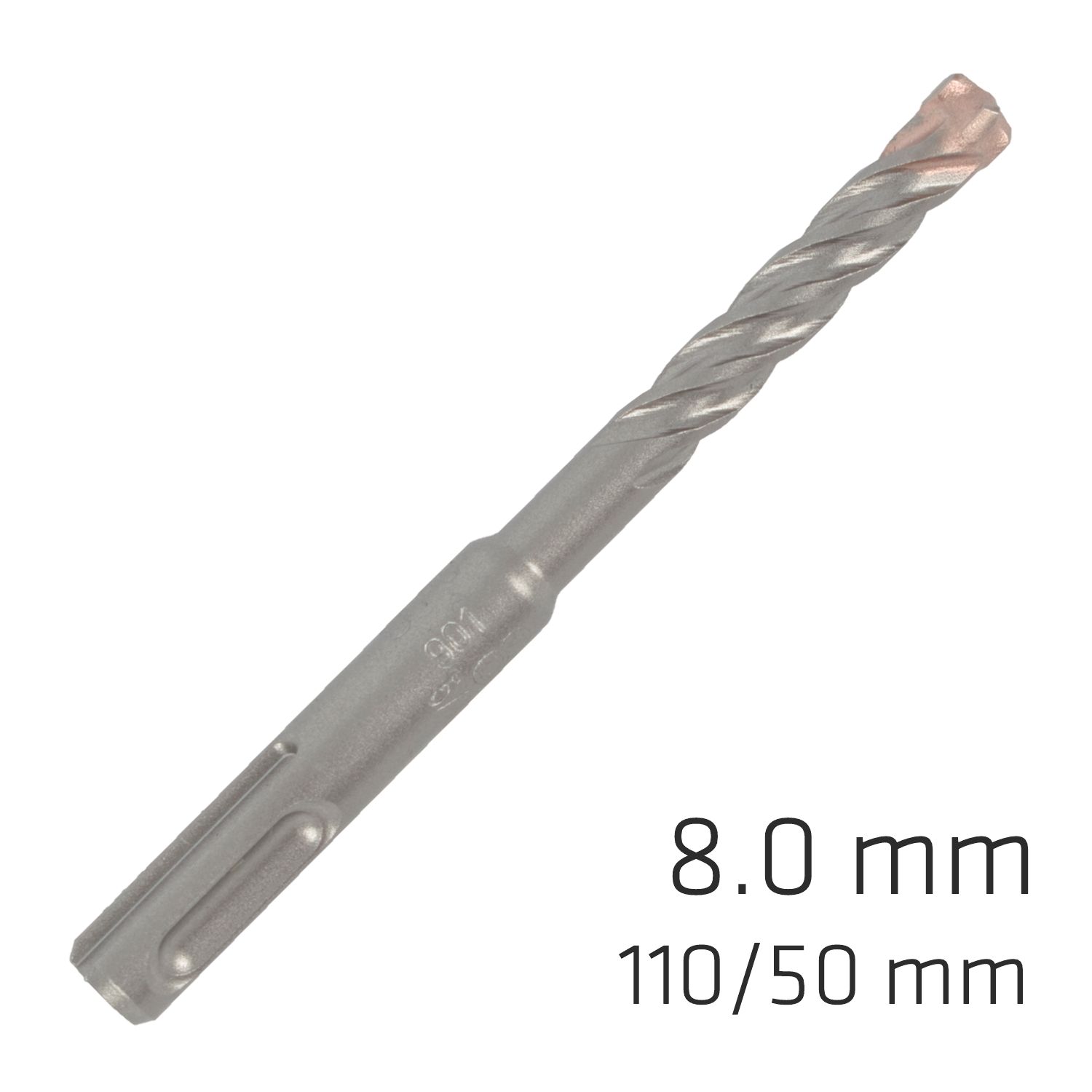 Force X 8.0 X 110/050 Sds-plus Rebar Drill Bit X4 Cutting Edges - Bulk